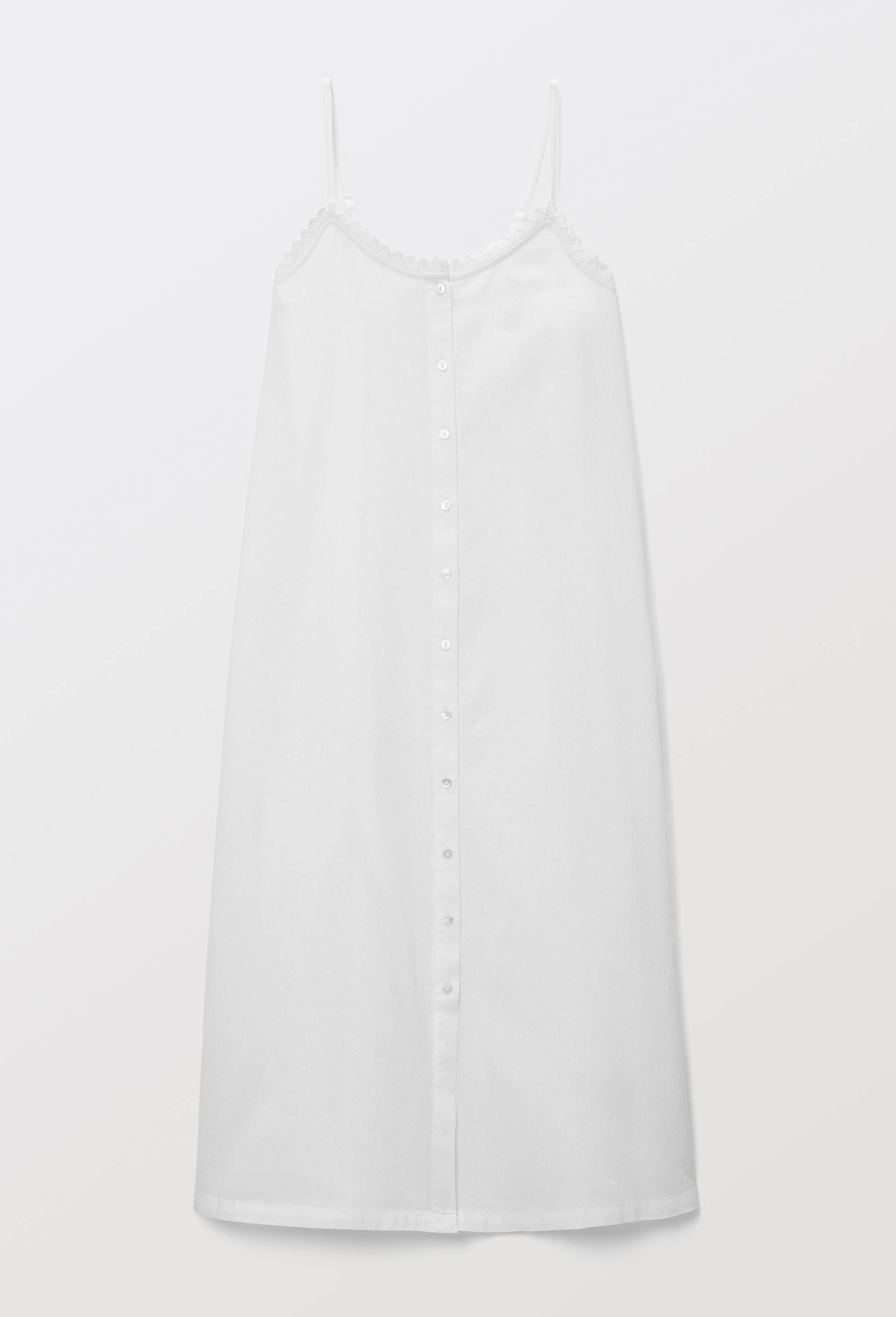 Chemise de nuit longue en coton BIO GOTS, Ecru, large image number 2.0