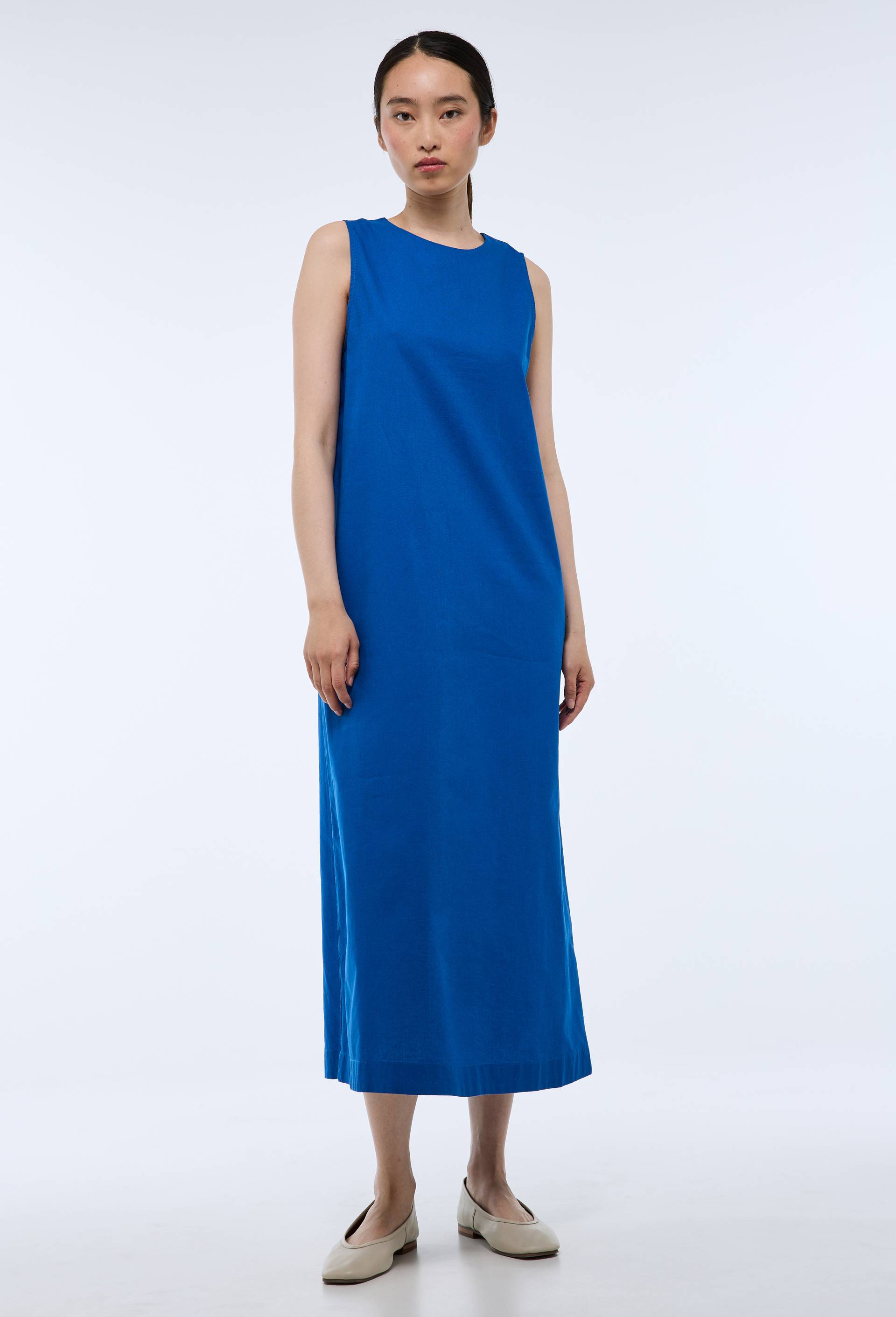 Robe sans manches unie contenant du lin - MONOPRIX PREMIUM - Modalova
