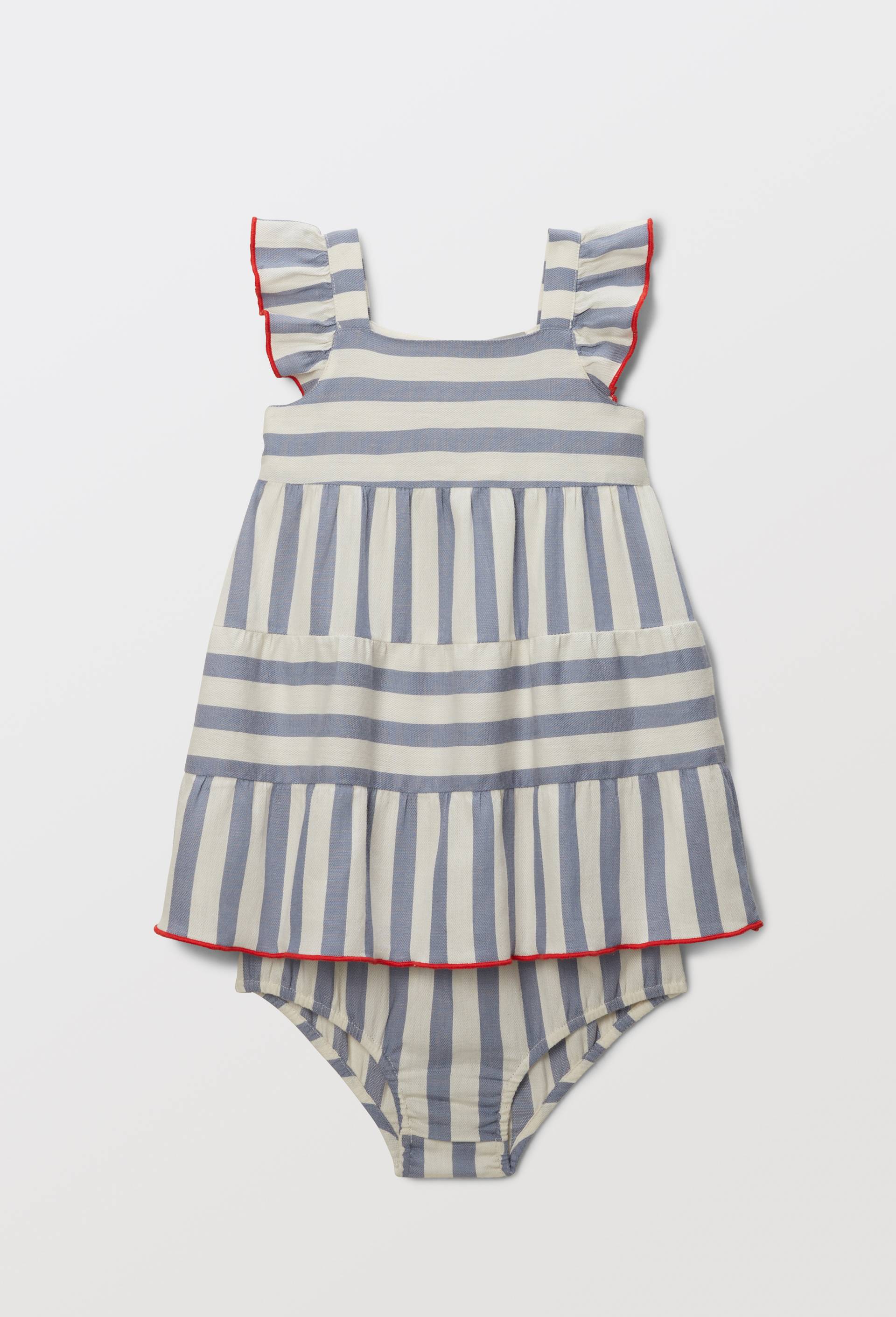 Robe rayée en coton, Bleu, large image number 0.0
