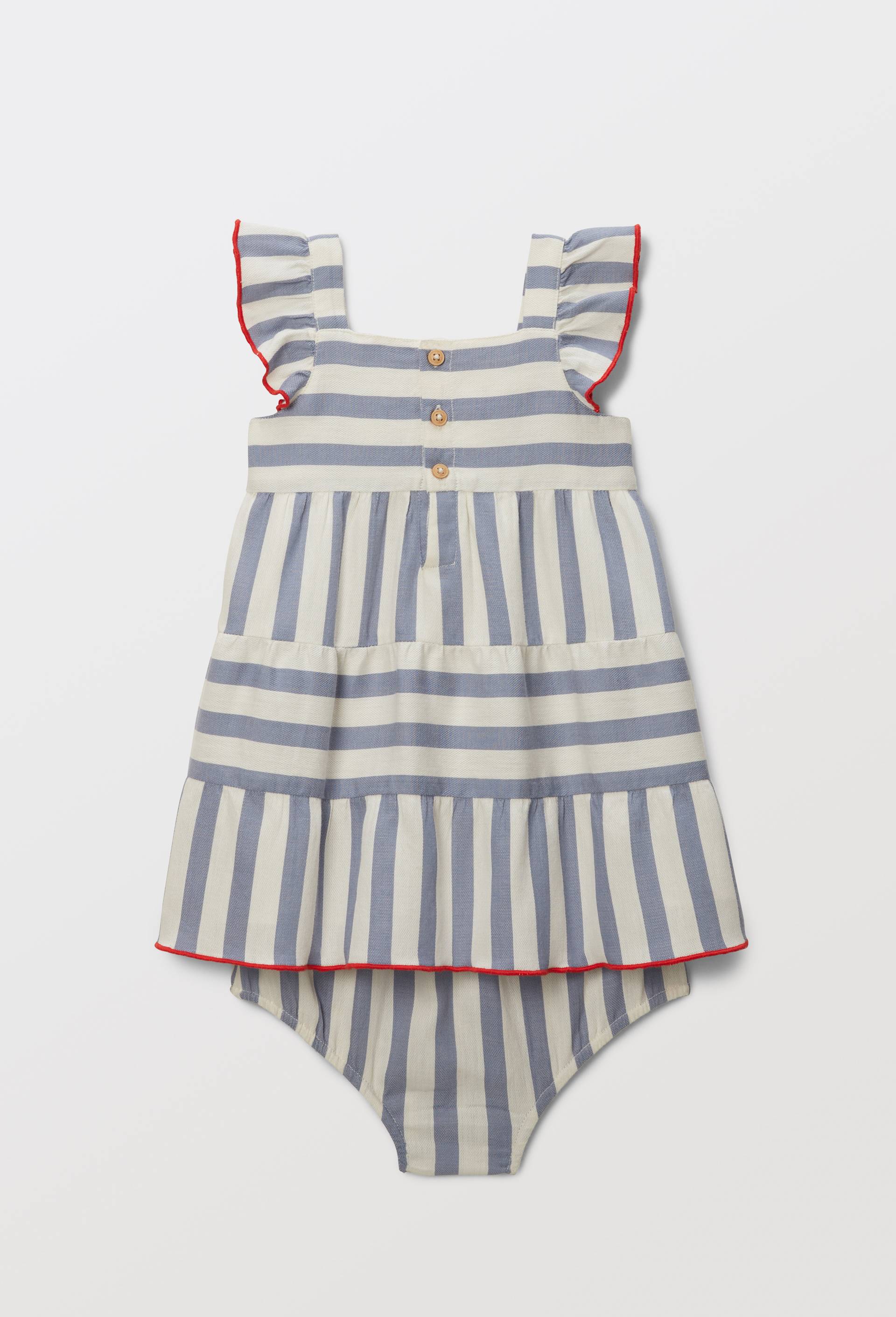 Robe rayée en coton, Bleu, large image number 1.0
