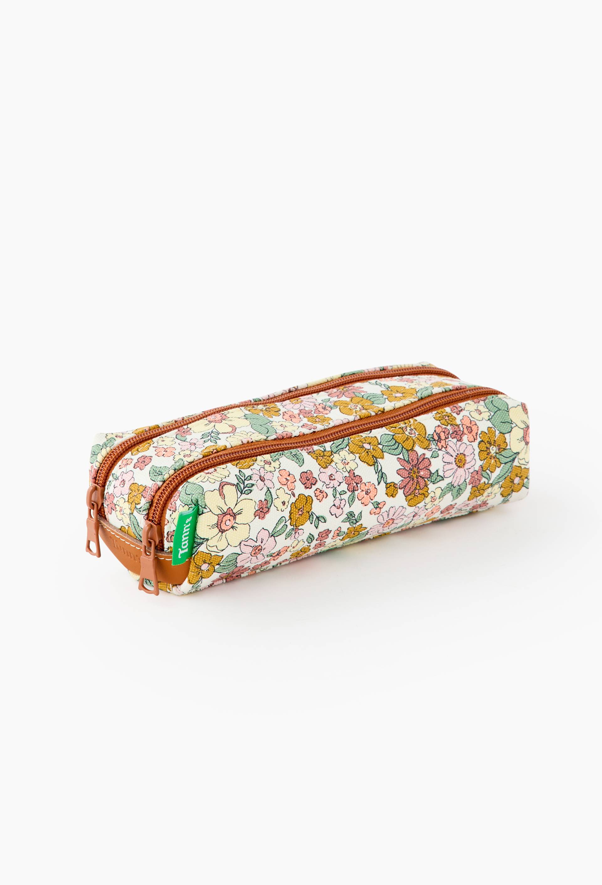 Trousse double compartiment fleurs, Multicolore, large image number 0