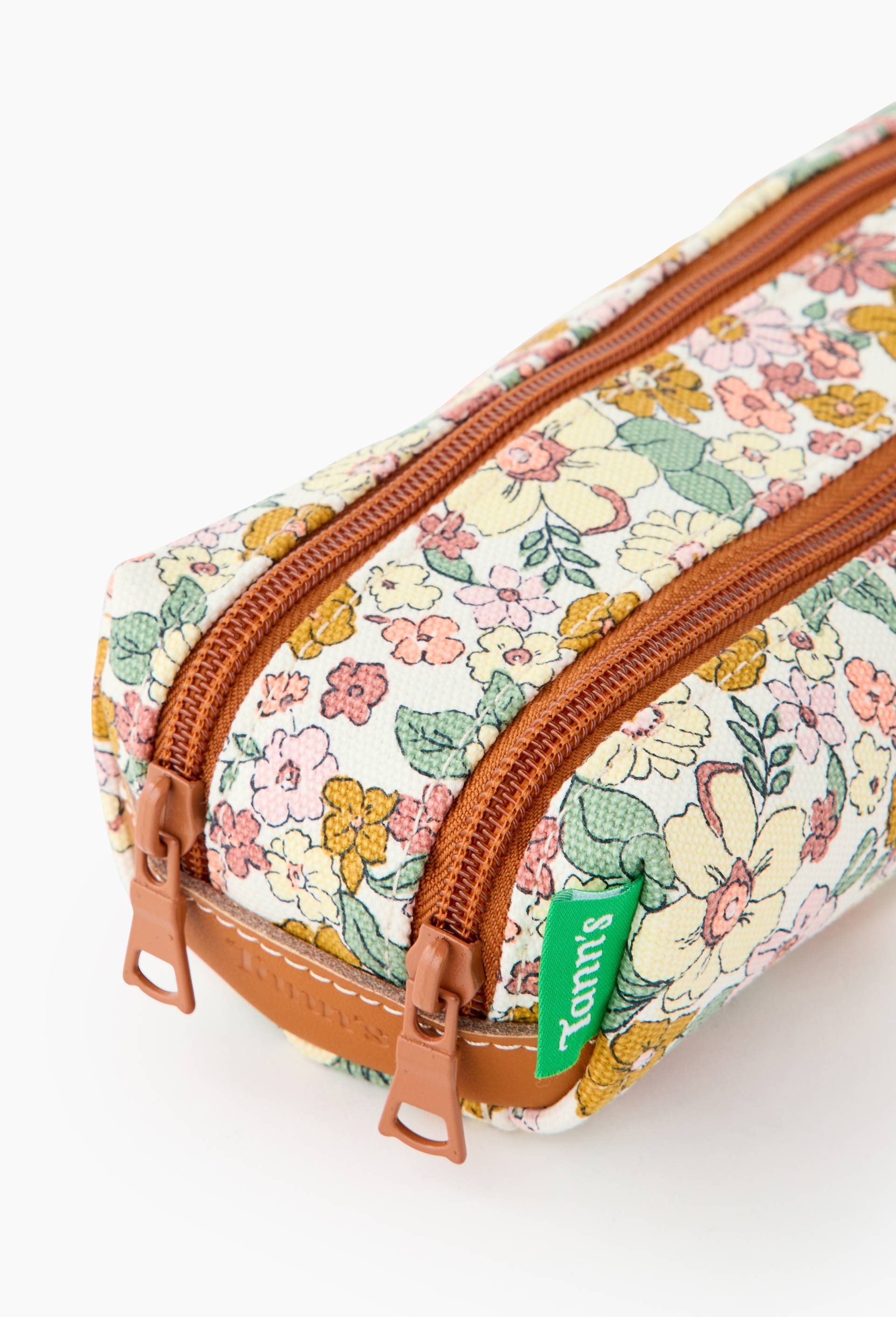 Trousse double compartiment fleurs, Multicolore, large image number 1.0