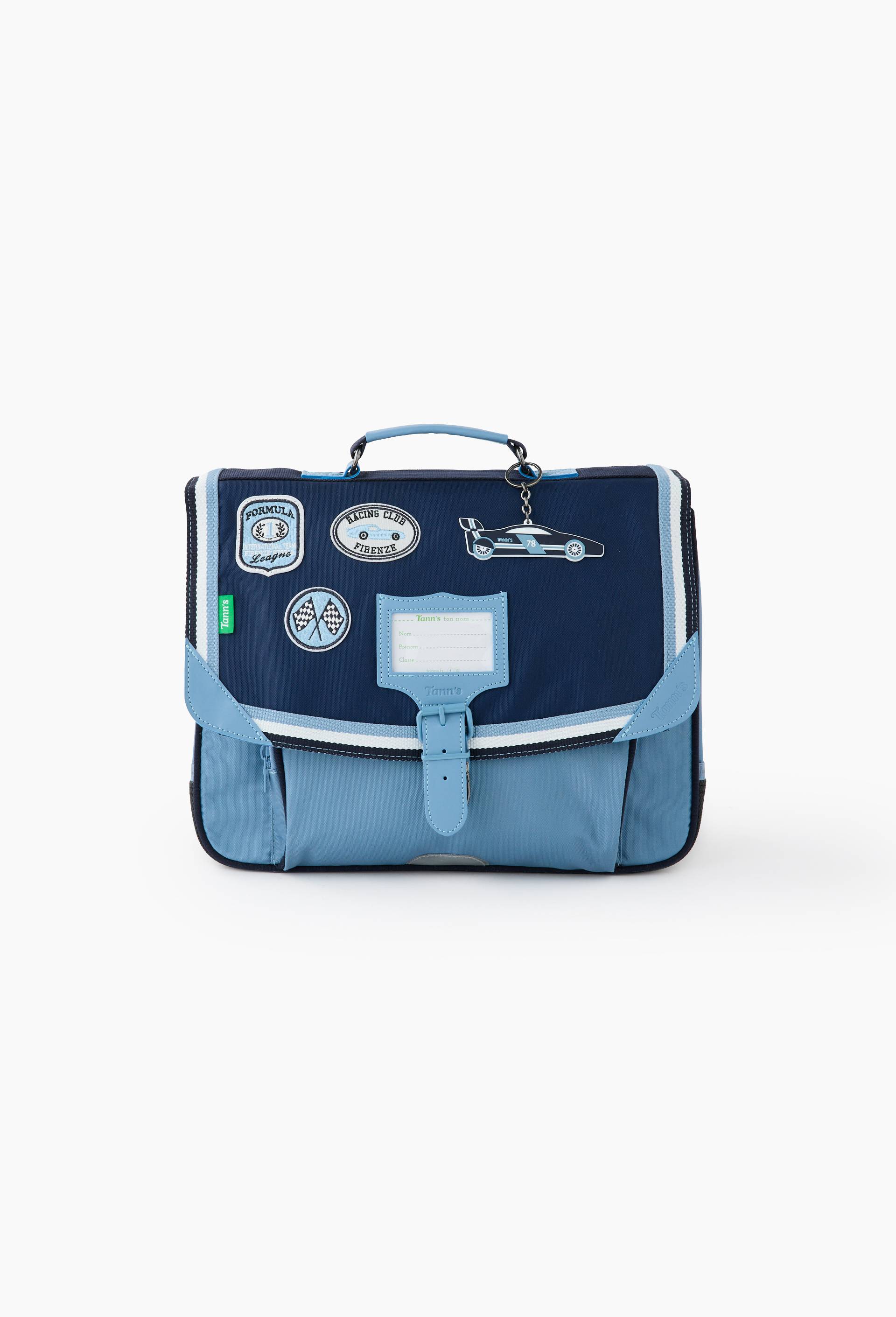 Cartable voiture, 38cm, Bleu fonc&eacute;, large image number 0