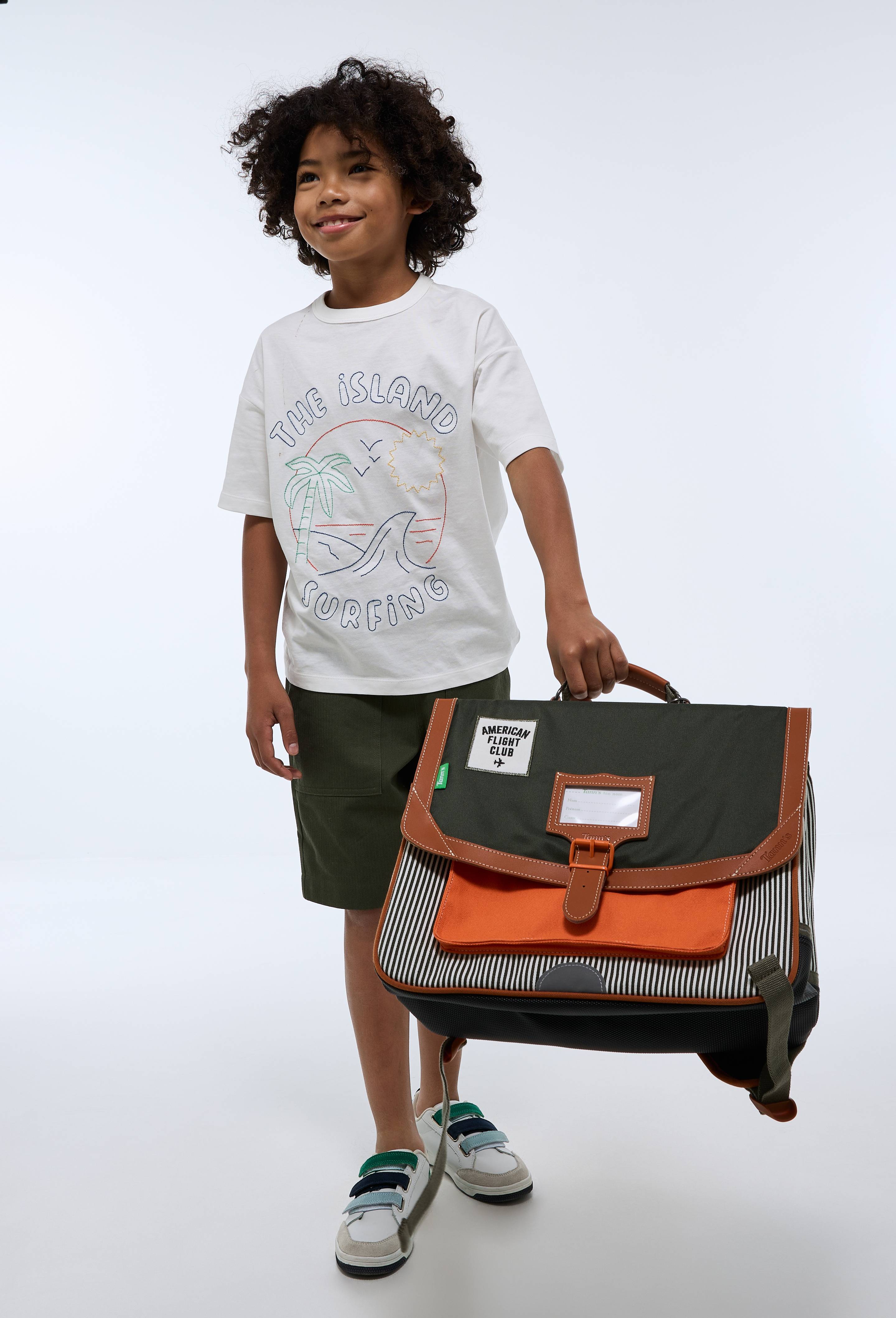 Cartable avion, 38cm, Vert fonc&eacute;, large image number 0