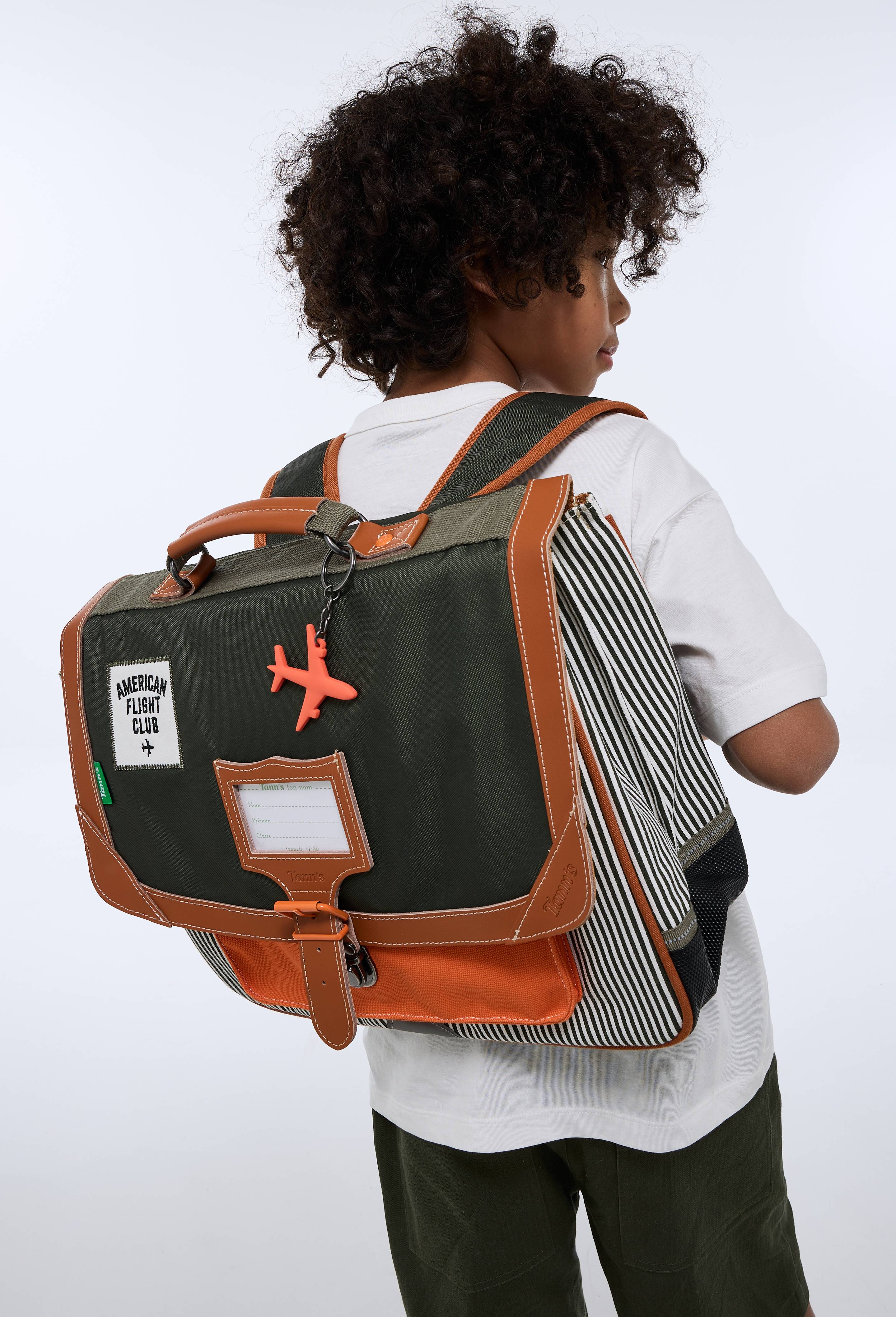 Cartable avion, 38cm, Vert fonc&eacute;, large image number 1