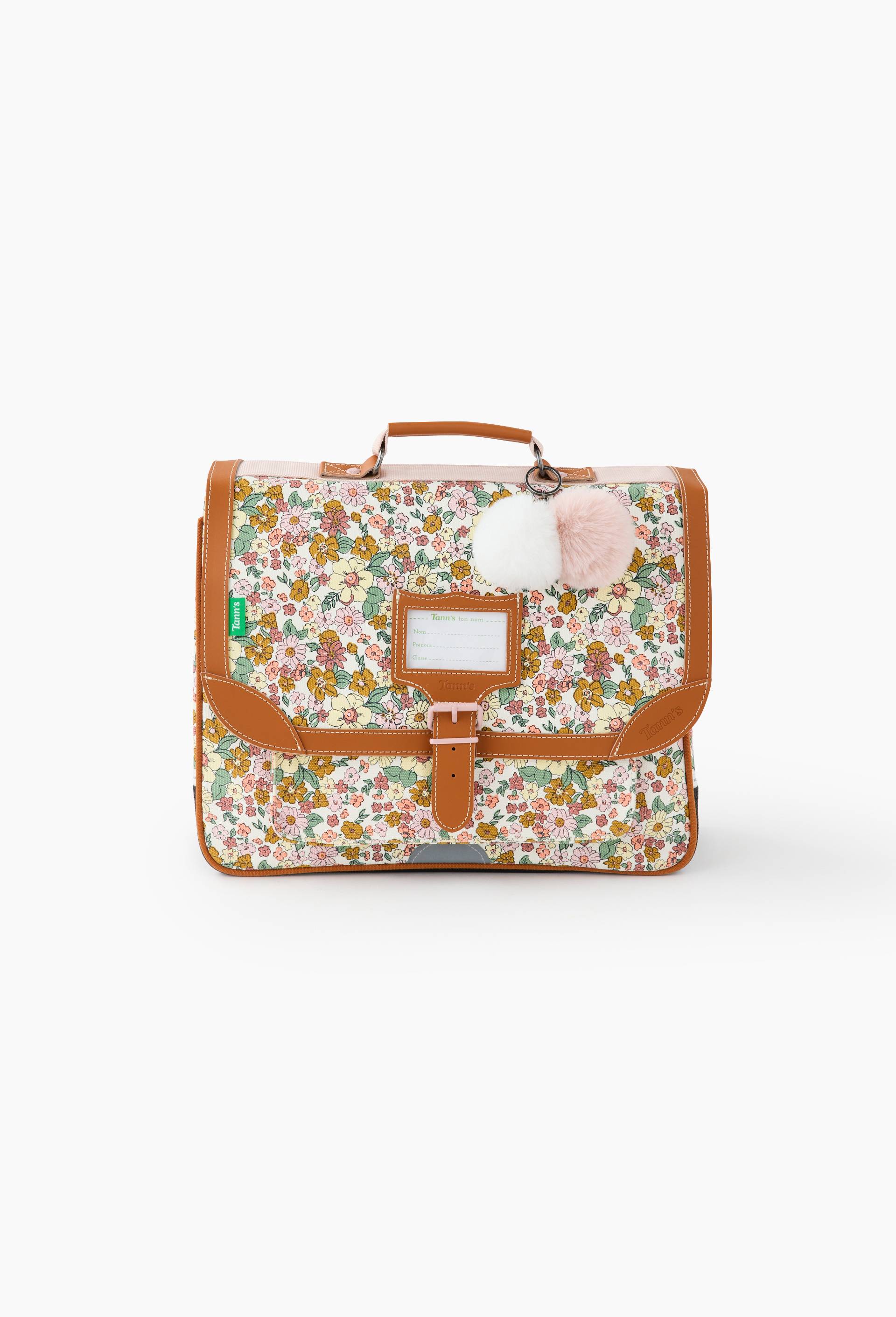 Cartable &agrave; fleurs, 38cm, Multicolore, large image number 0.0