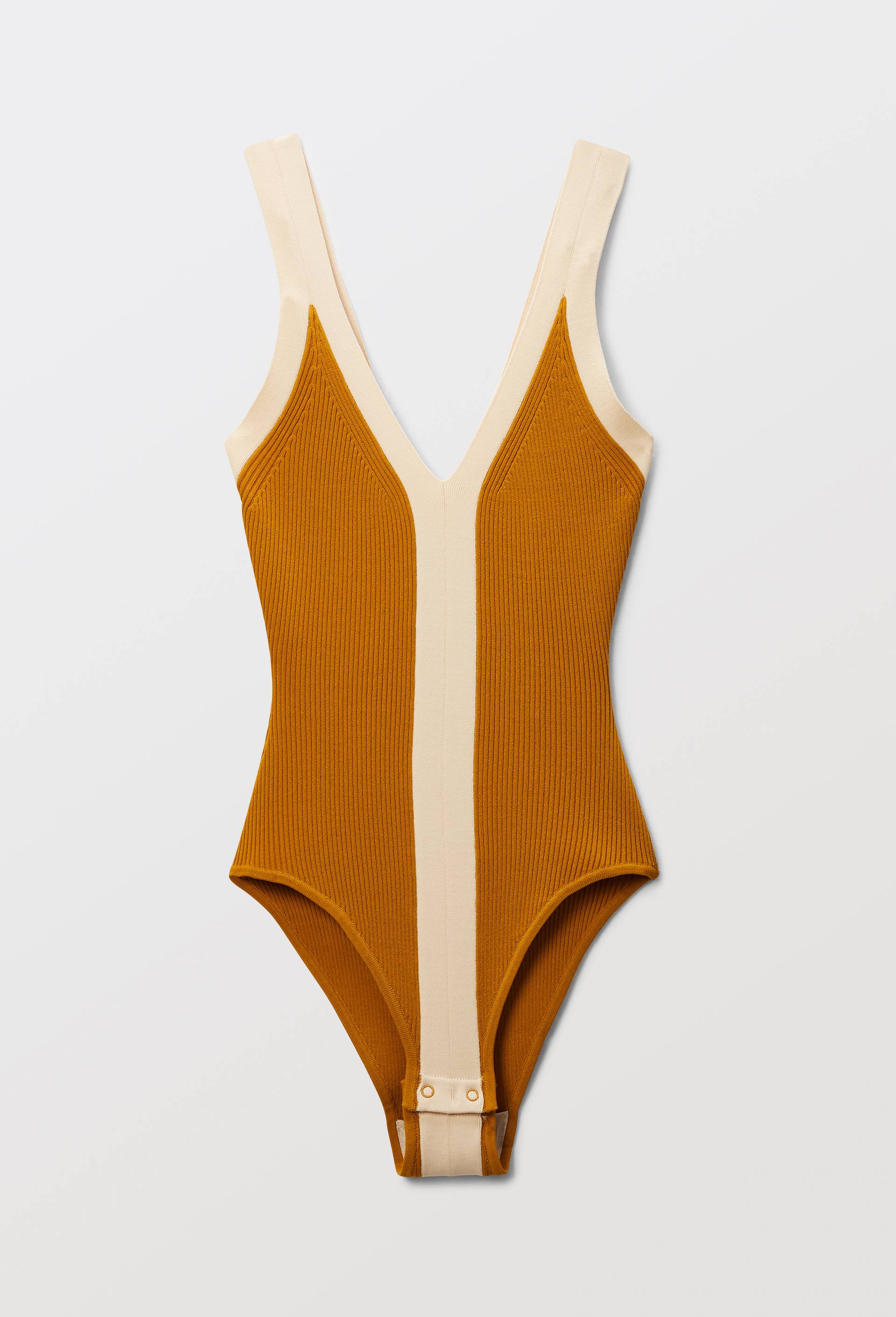 Body c&ocirc;te fine TERESA, Jaune, large image number 5.0