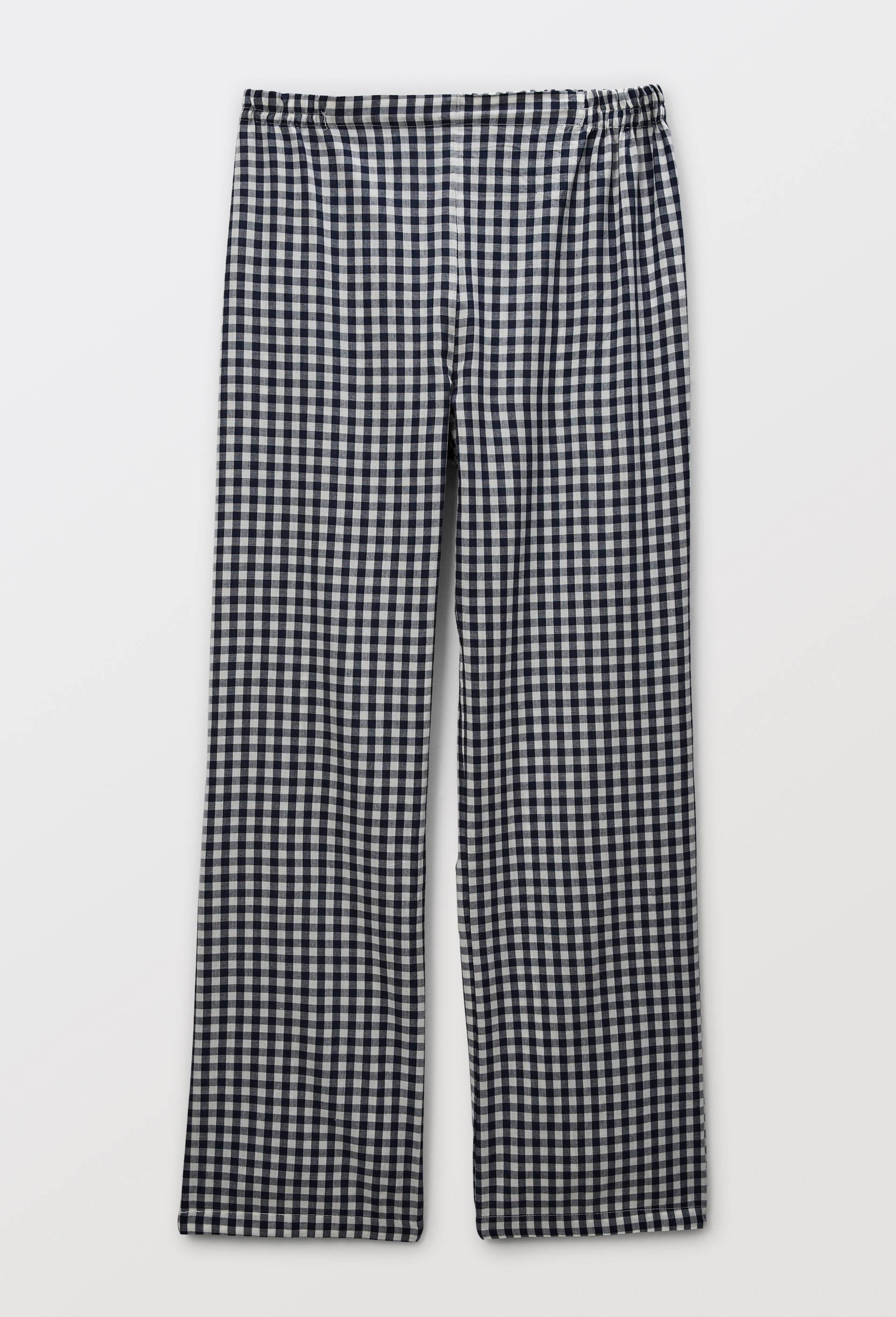 Pantalon large fluide imprim&eacute; en coton BIO GOTS, Bleu fonc&eacute;, large image number 2.0
