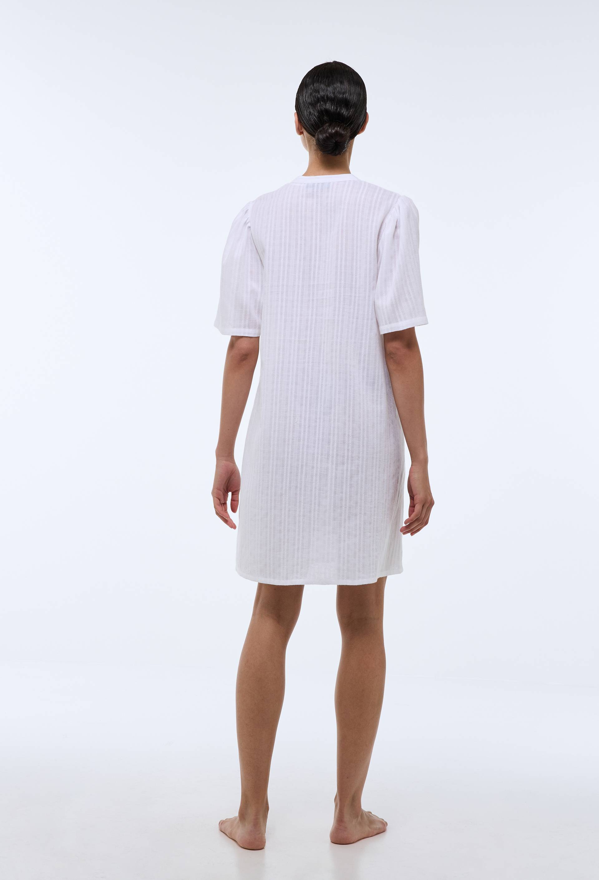 Chemise de nuit en coton BIO GOTS, Blanc, large image number 1