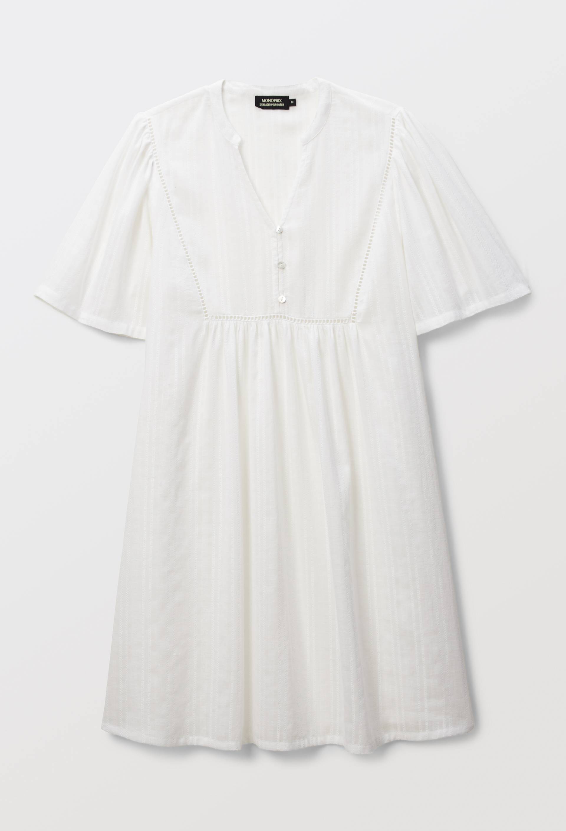 Chemise de nuit en coton BIO GOTS, Blanc, large image number 2.0