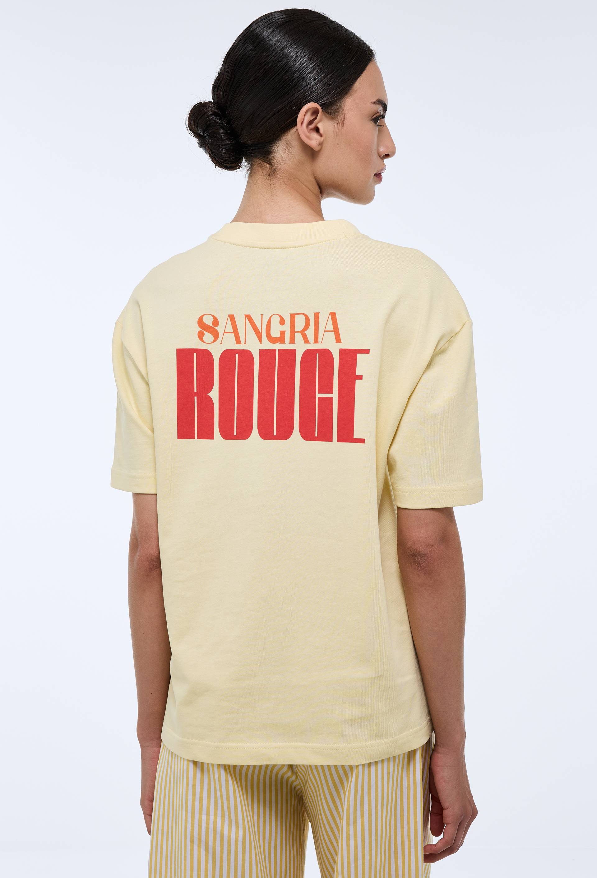 T-shirt &agrave; manches courtes en coton BIO GOTS, Jaune clair, large image number 1