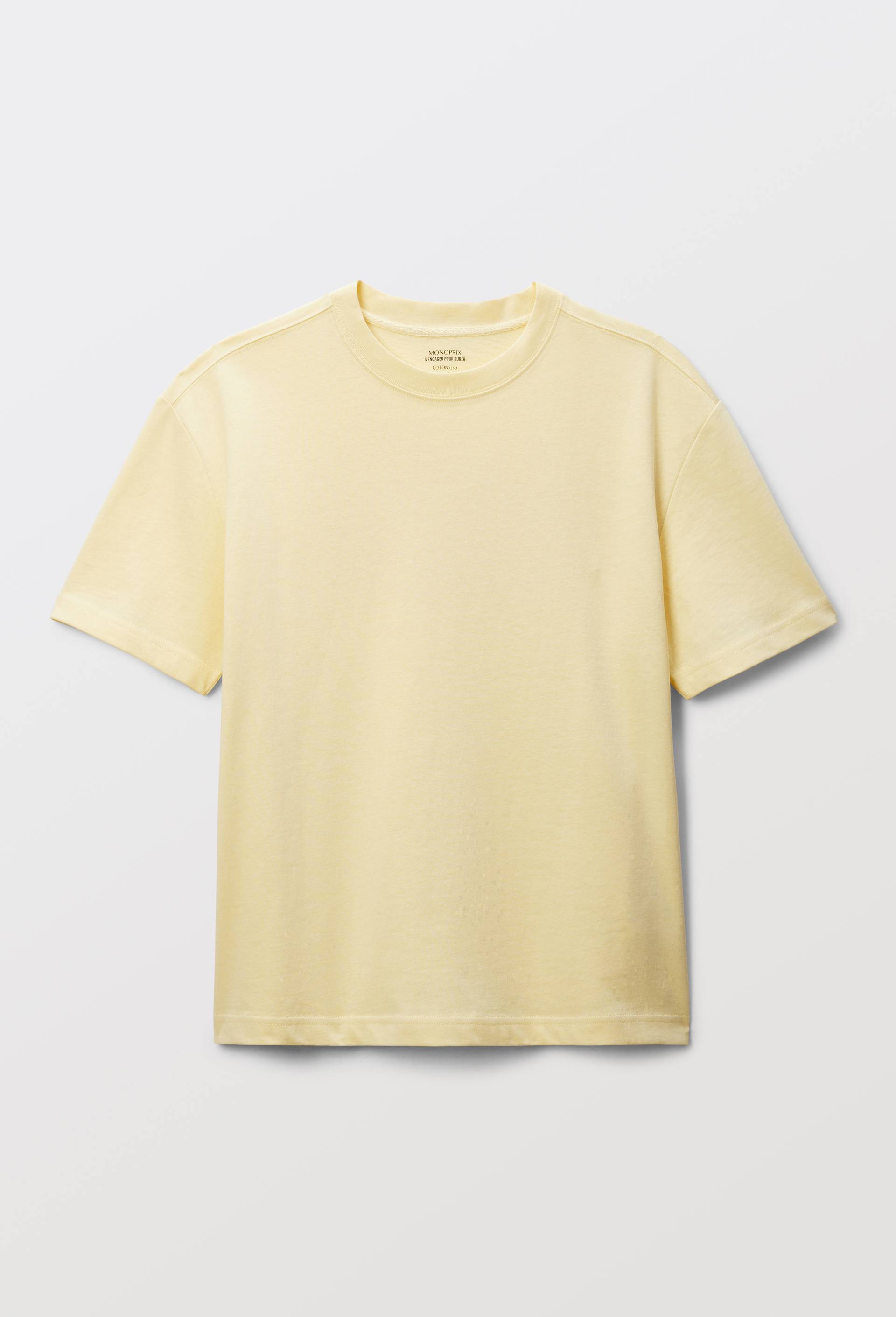 T-shirt &agrave; manches courtes en coton BIO GOTS, Jaune clair, large image number 2