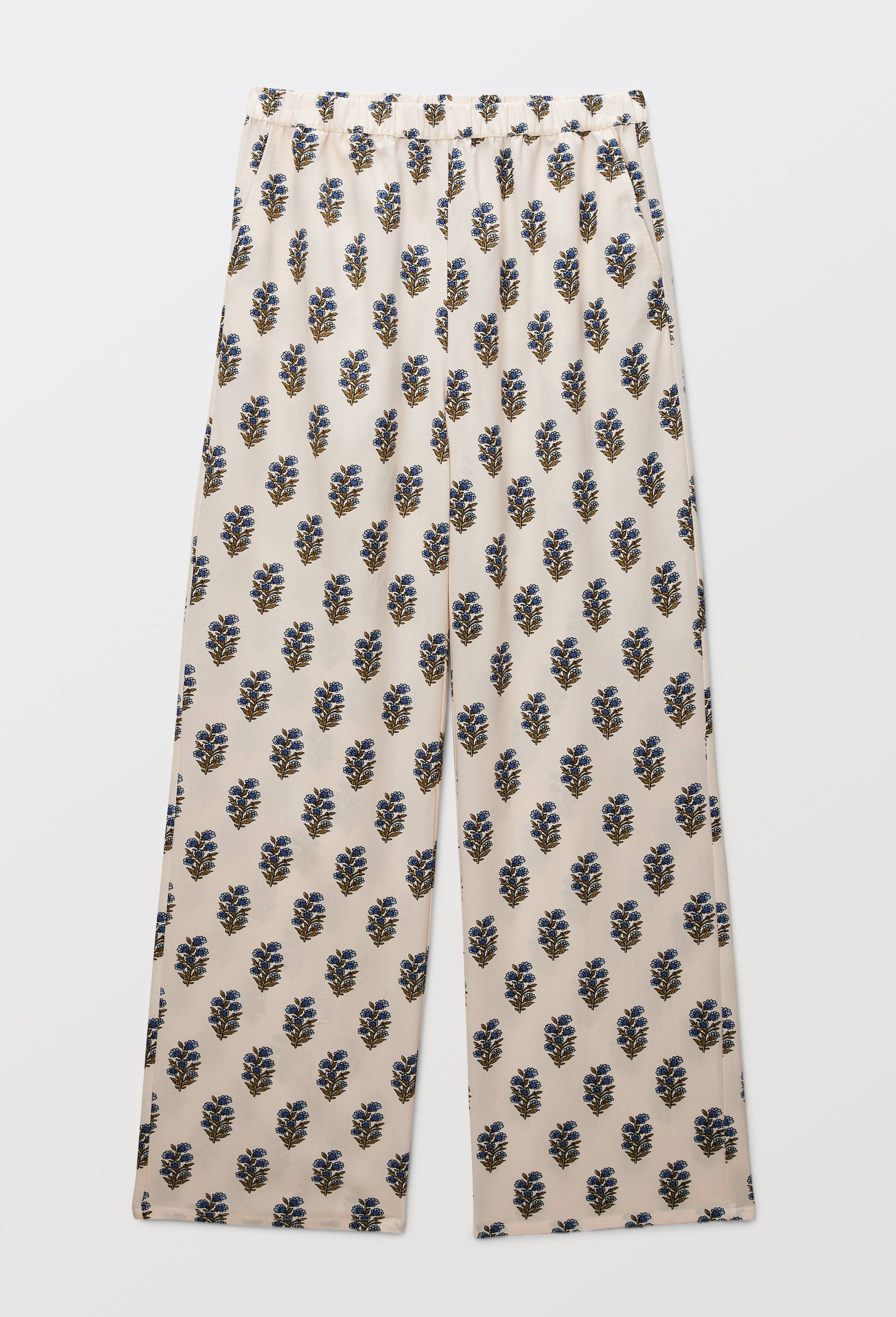 Pantalon large imprim&eacute; en coton BIO, Rose clair, large image number 2