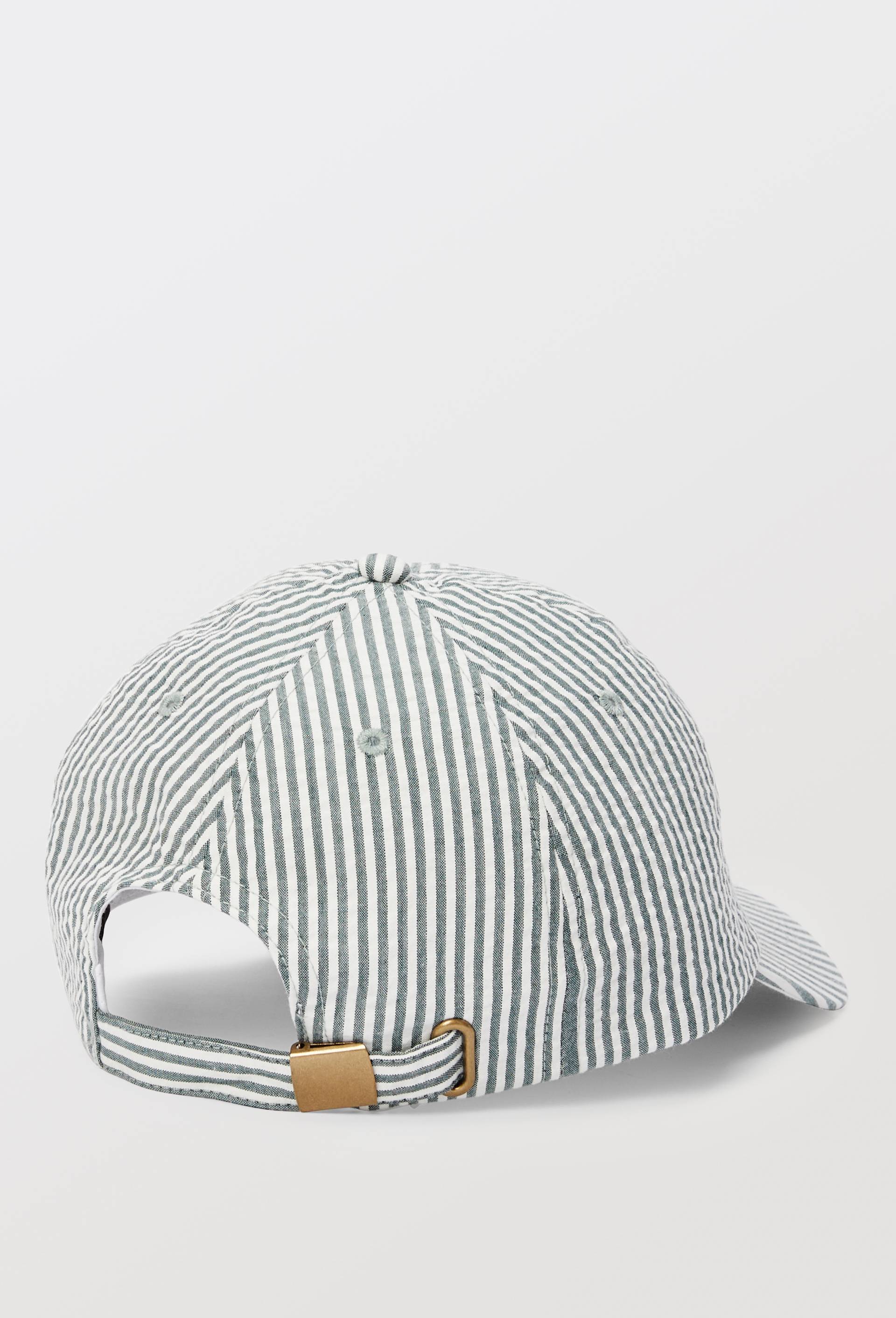 Casquette à rayures, Vert foncé, large image number 1.0