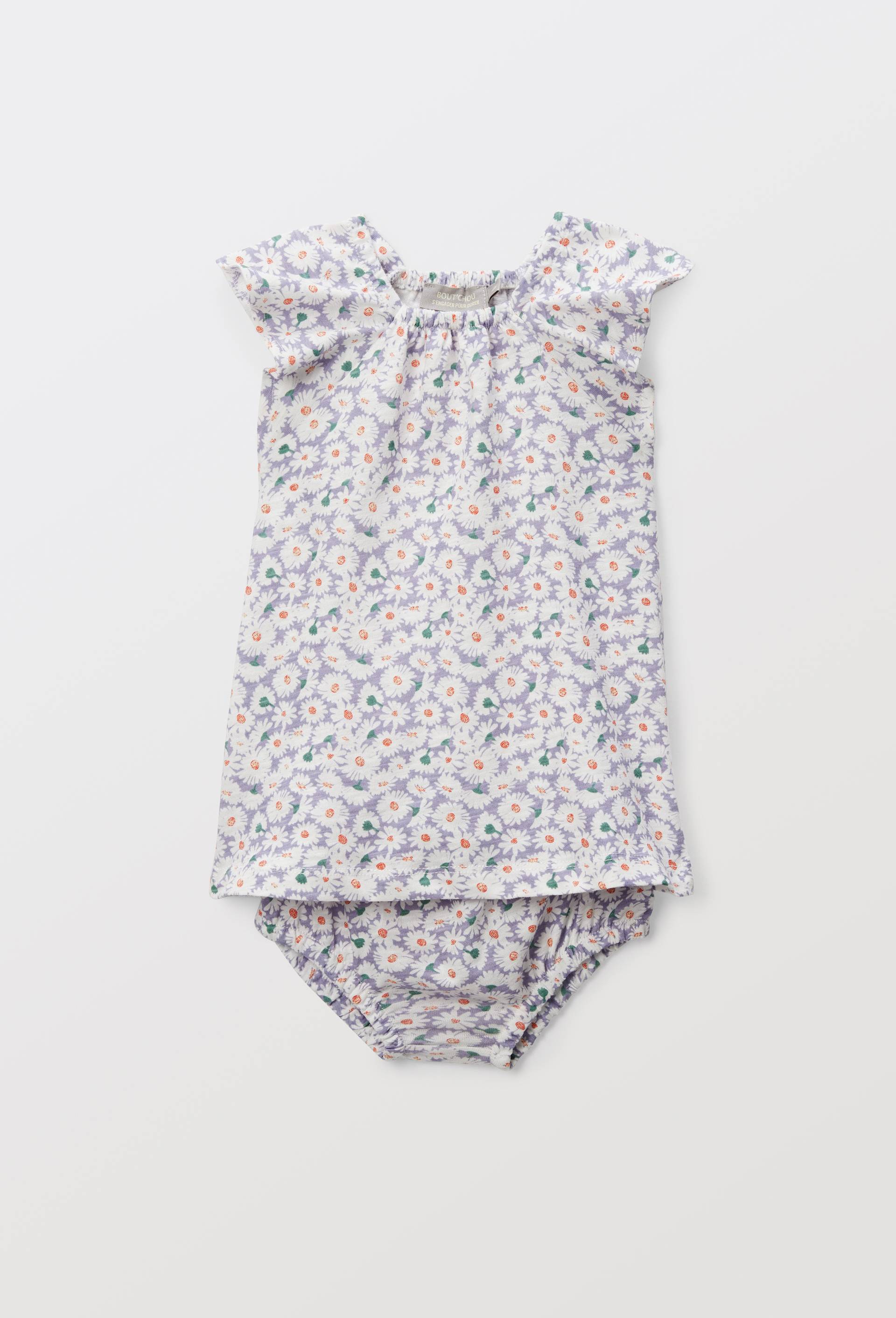 Robe sans manches avec bloomer en coton BIO GOTS, Violet, large image number 0