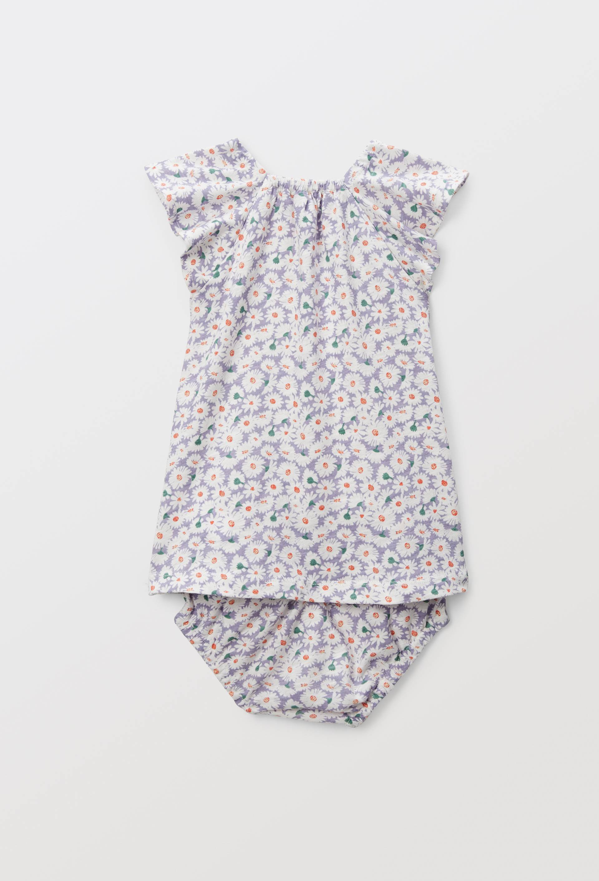 Robe sans manches avec bloomer en coton BIO GOTS, Violet, large image number 1
