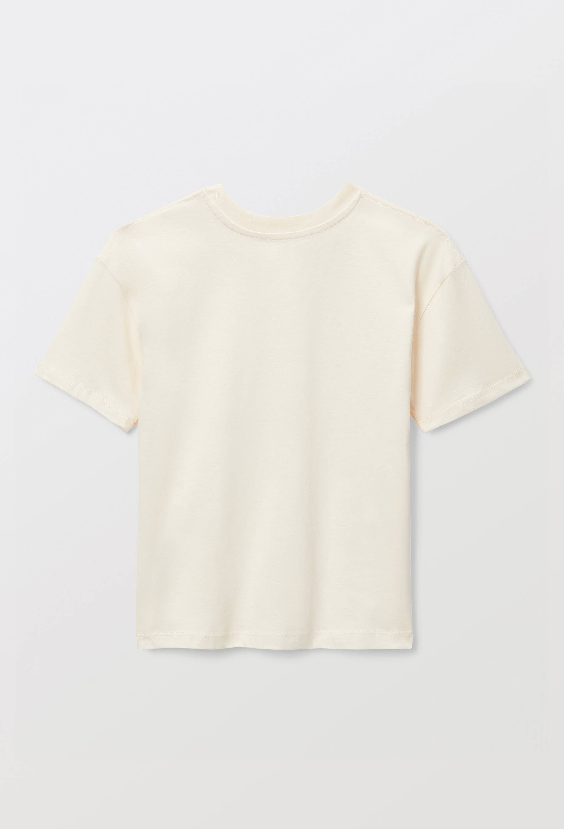 T-shirt uni en coton BIO GOTS, Beige clair, large image number 1