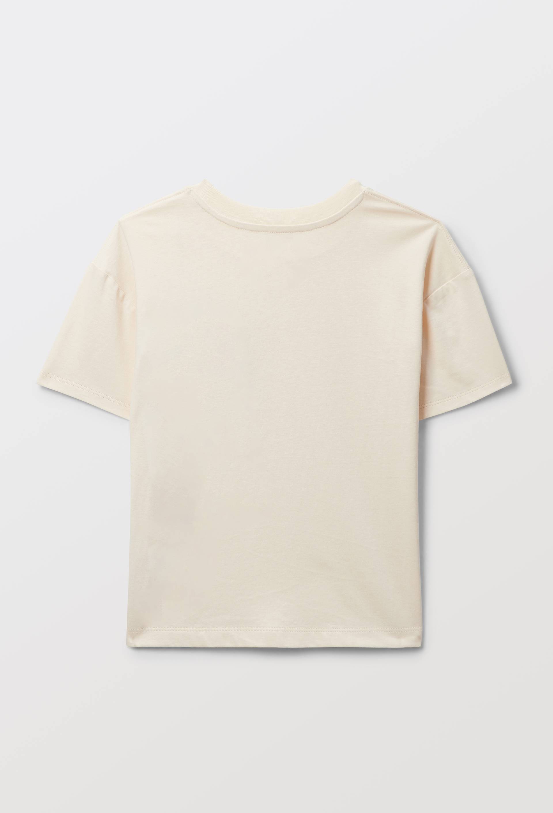 T-shirt uni en coton BIO GOTS, Beige clair, large image number 2.0