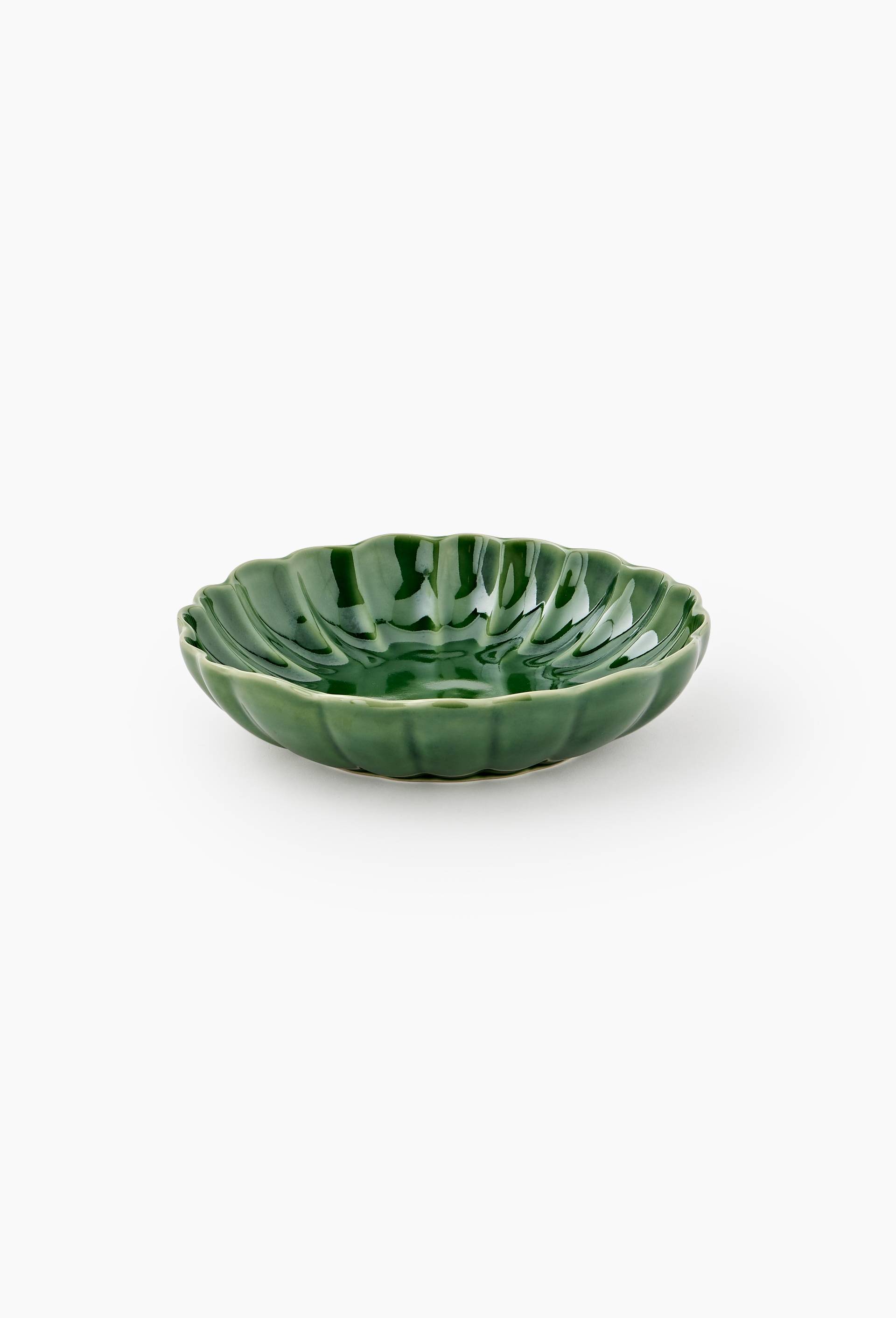 Bol finition ondul&eacute;e, 22cm, Vert, large image number 0