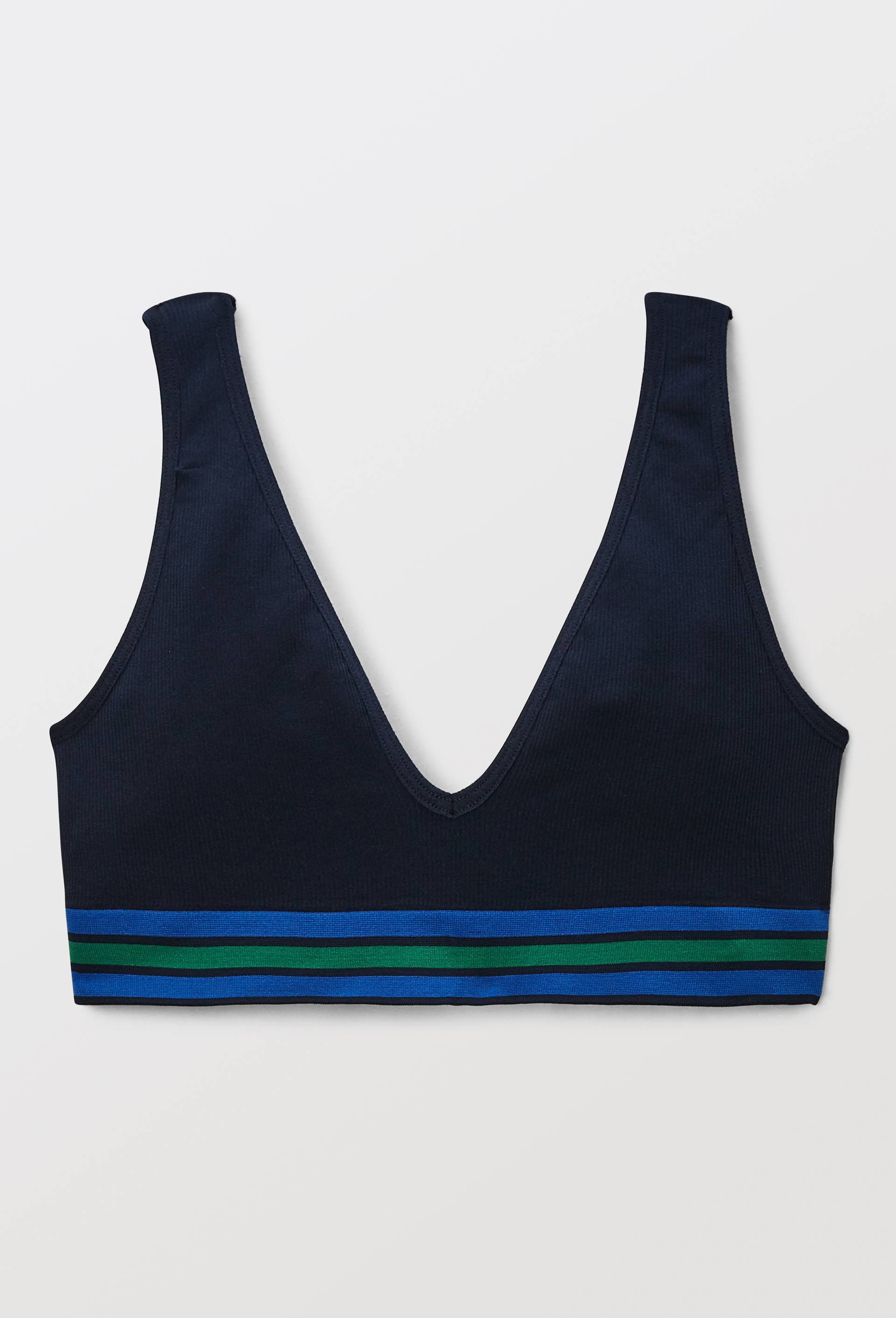 Brassi&egrave;re SERENA sans coutures, Bleu fonc&eacute;, large image number 2.0