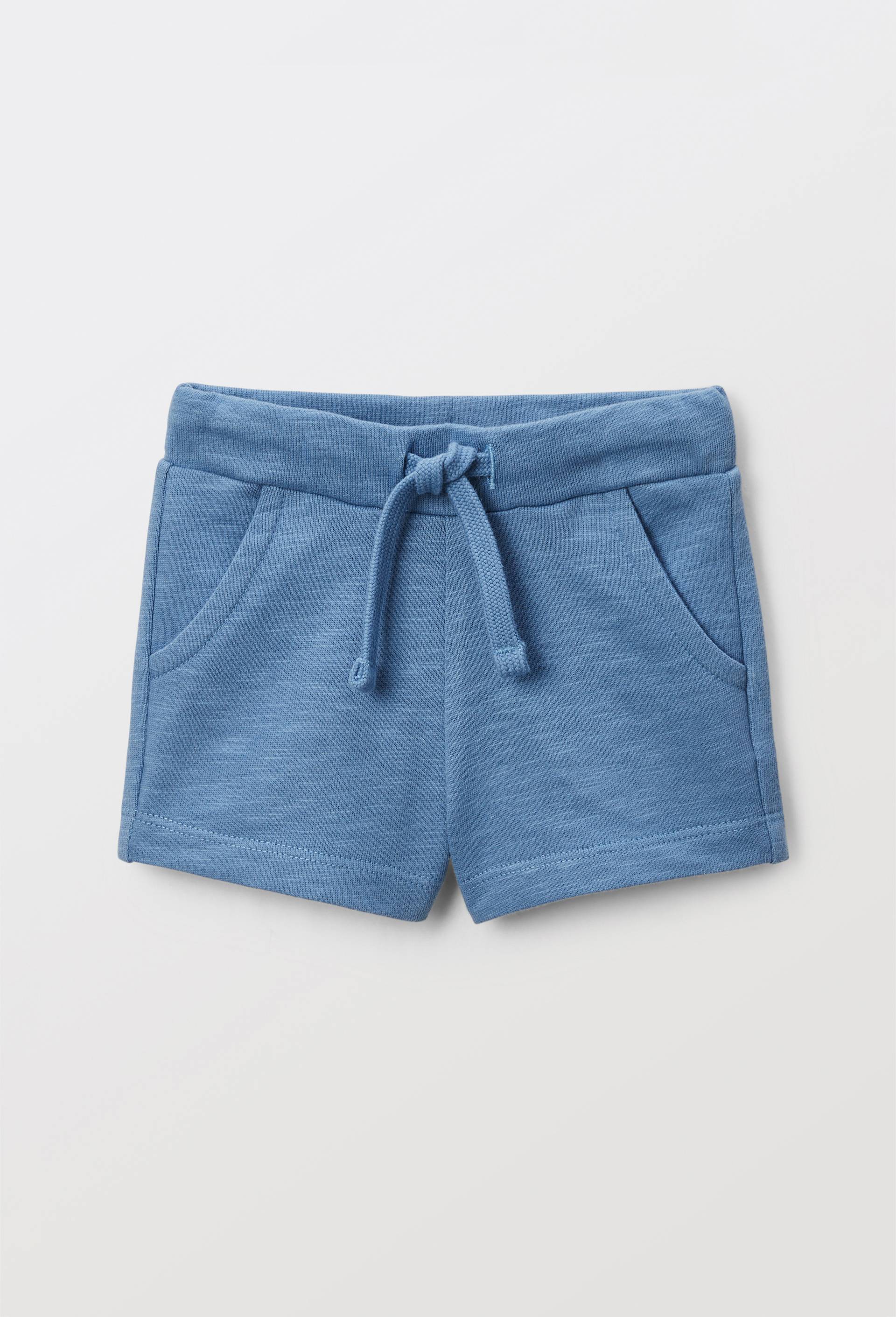 Short uni en coton BIO GOTS, Bleu, swatch image