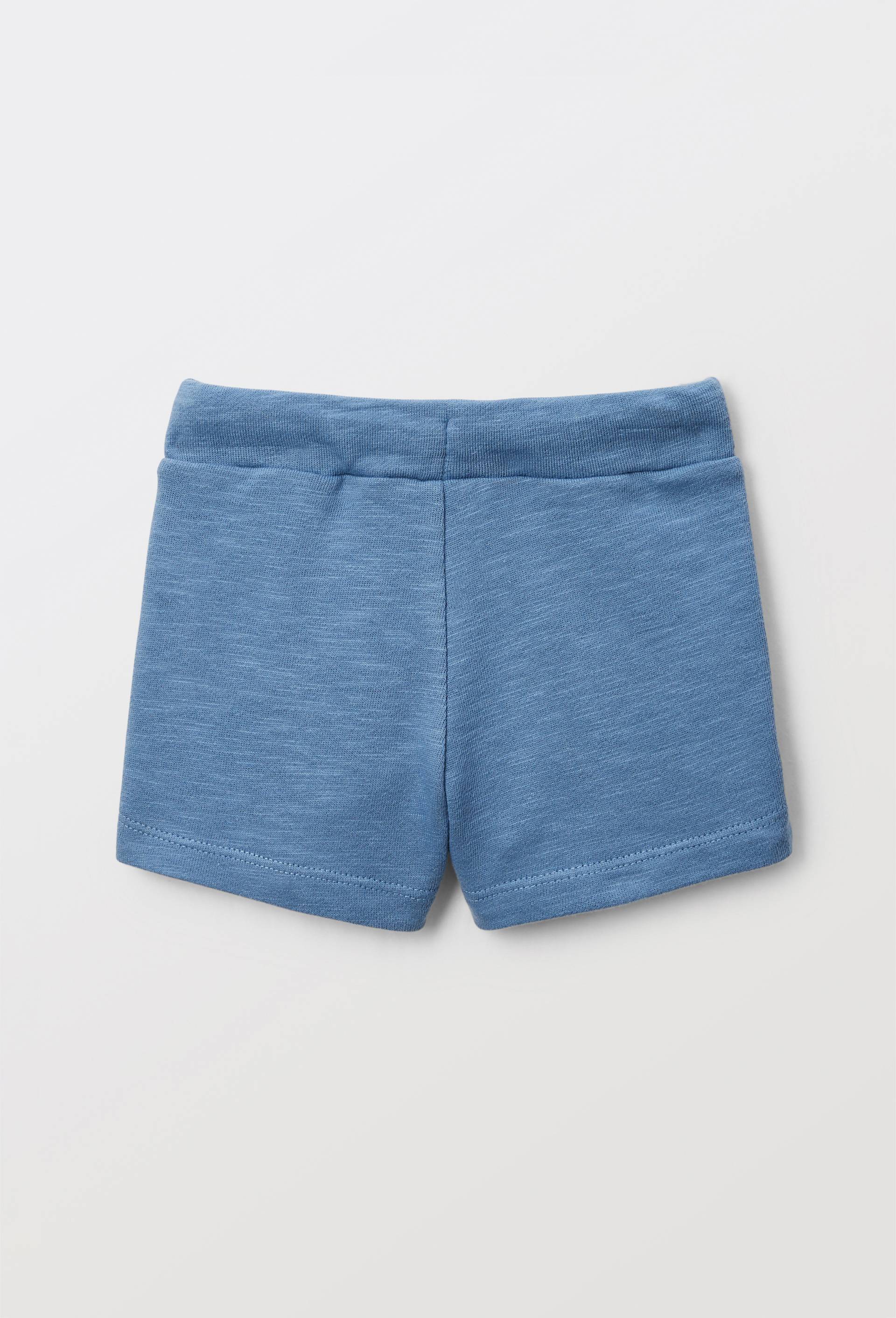 Short uni en coton BIO GOTS, BLEU, large image number 1.0