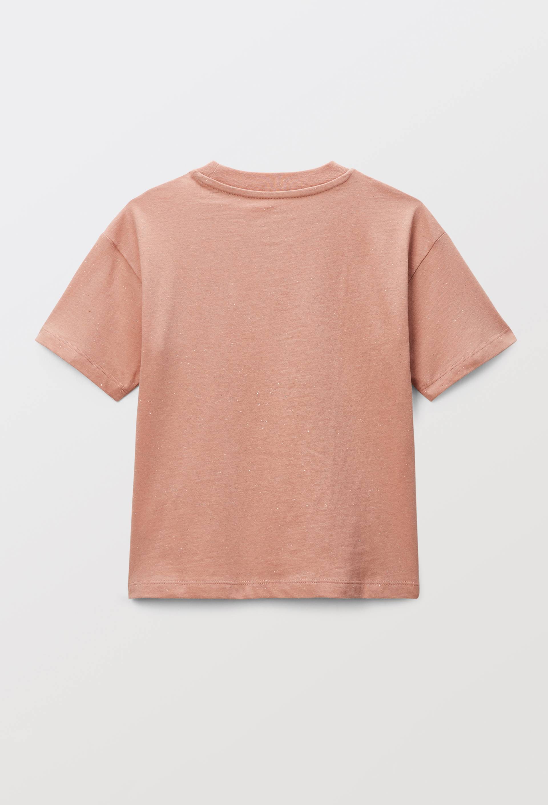 T-shirt à détails métallisés, Rose, large image number 1