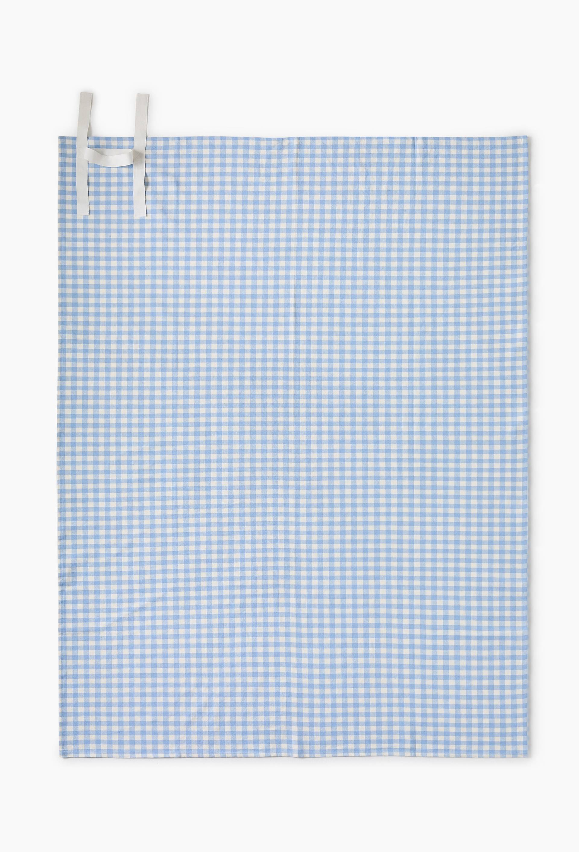 Tapis pique-nique,  150 x 200 cm, 100% coton, Bleu, large image number 1