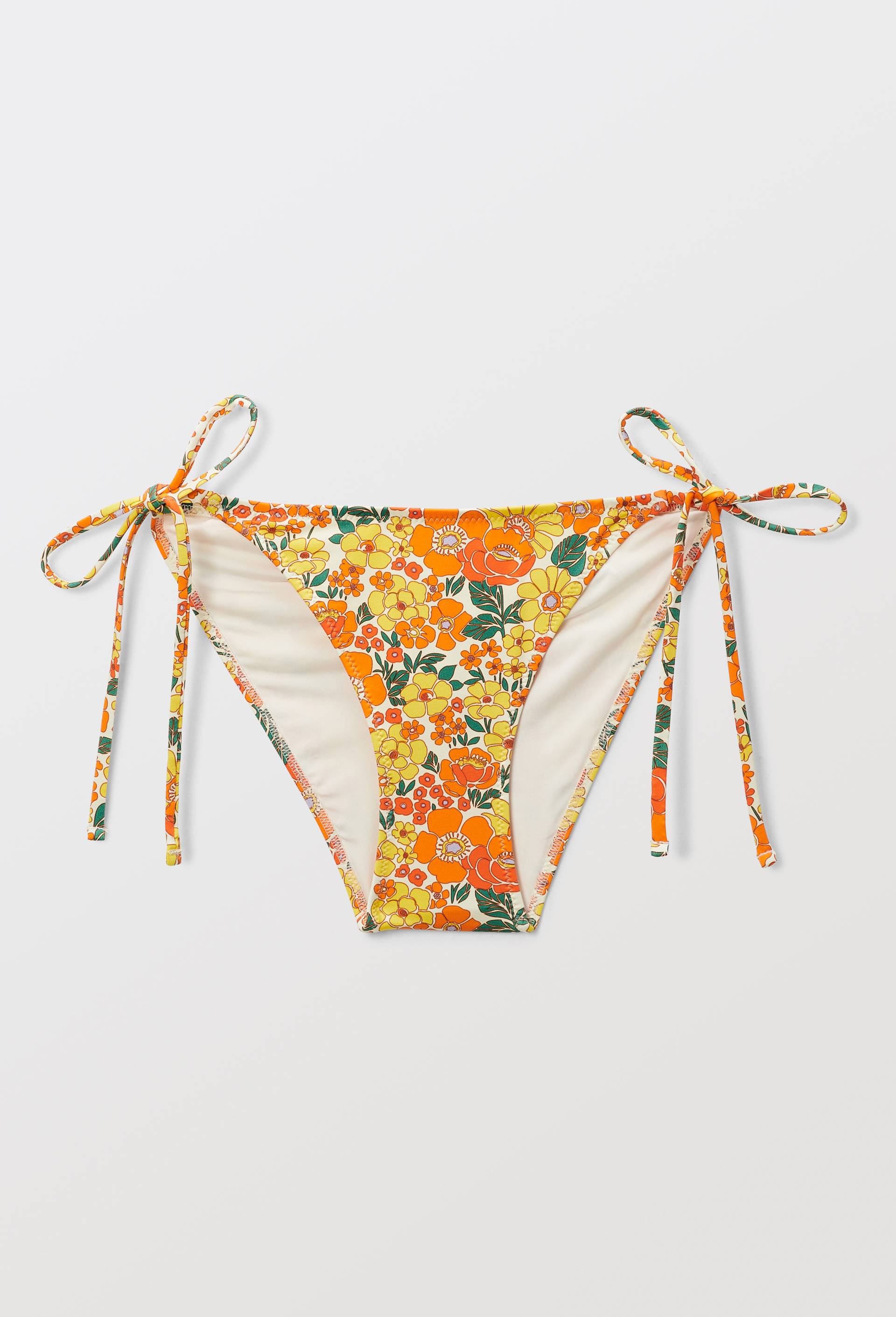 Bas de maillot de bain ALBA, mati&egrave;re recycl&eacute;e, Jaune clair, large image number 3.0