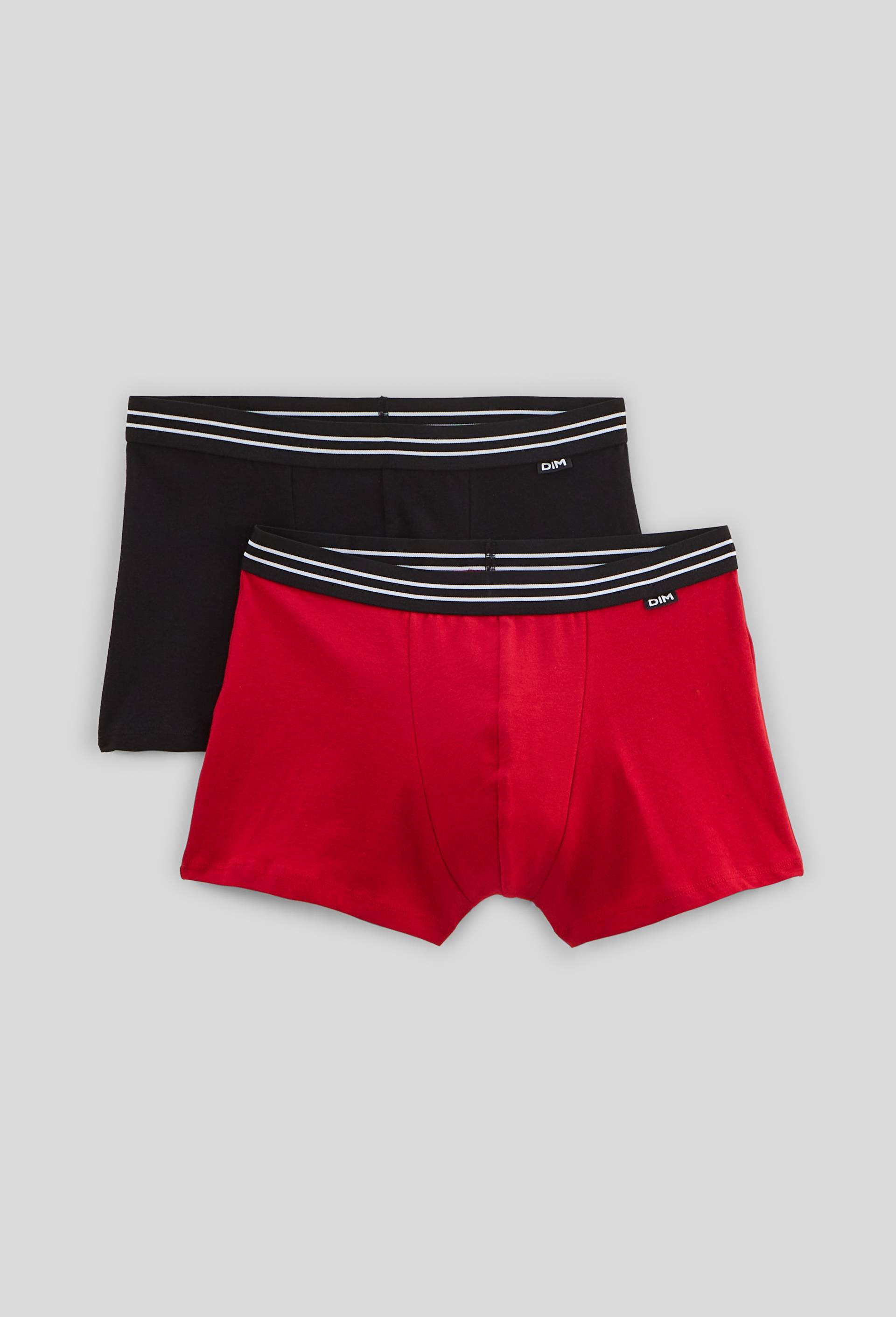 Lot de 2 boxers en coton DIM, Rouge, large image number 0