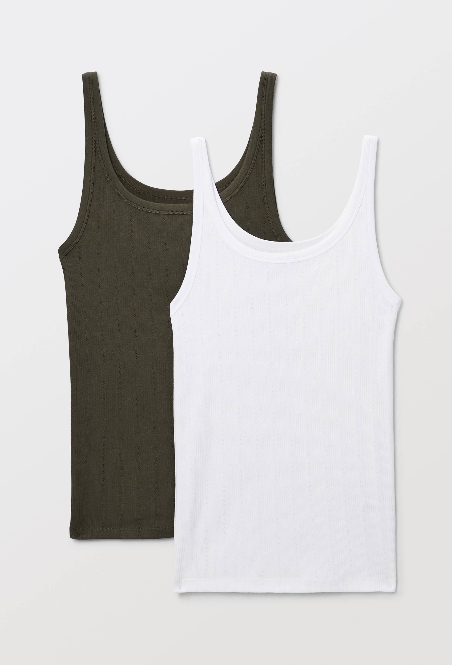 Lot de 2 débardeurs pointelle contenant du coton BIO GOTS - MONOPRIX - Modalova