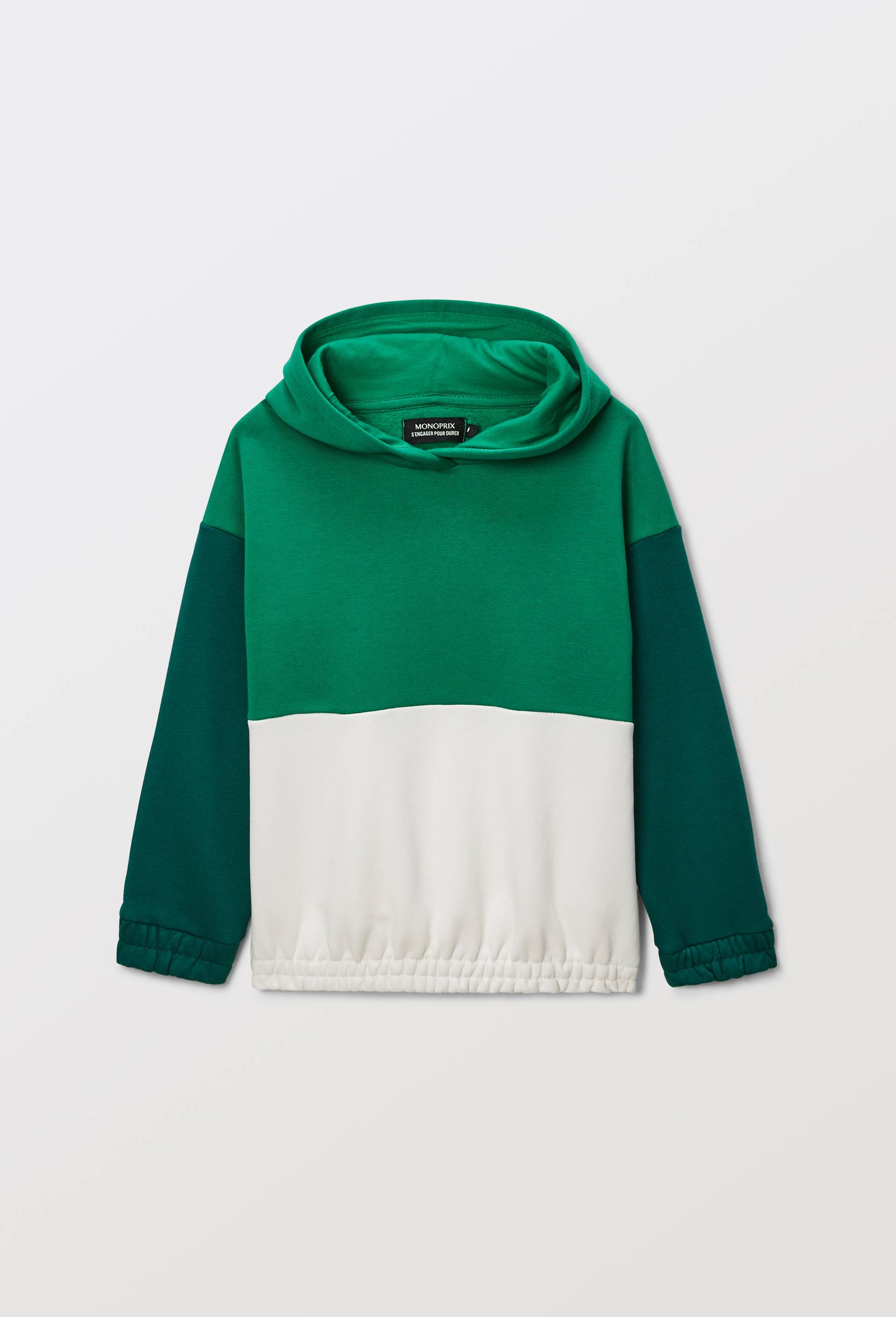 SWEAT-SHIRT KEVINGTON TRICOLORE COTON - Taille M, Bleu, Excellent État (Occasion)