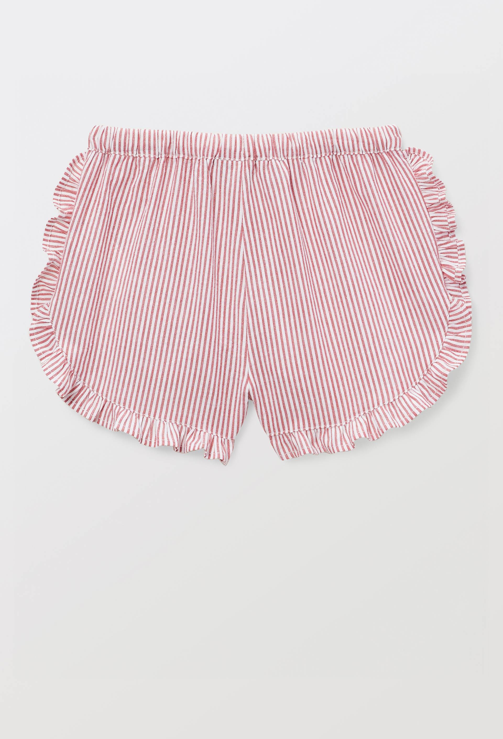 Short ray&eacute; en coton BIO GOTS, Orange, large image number 1