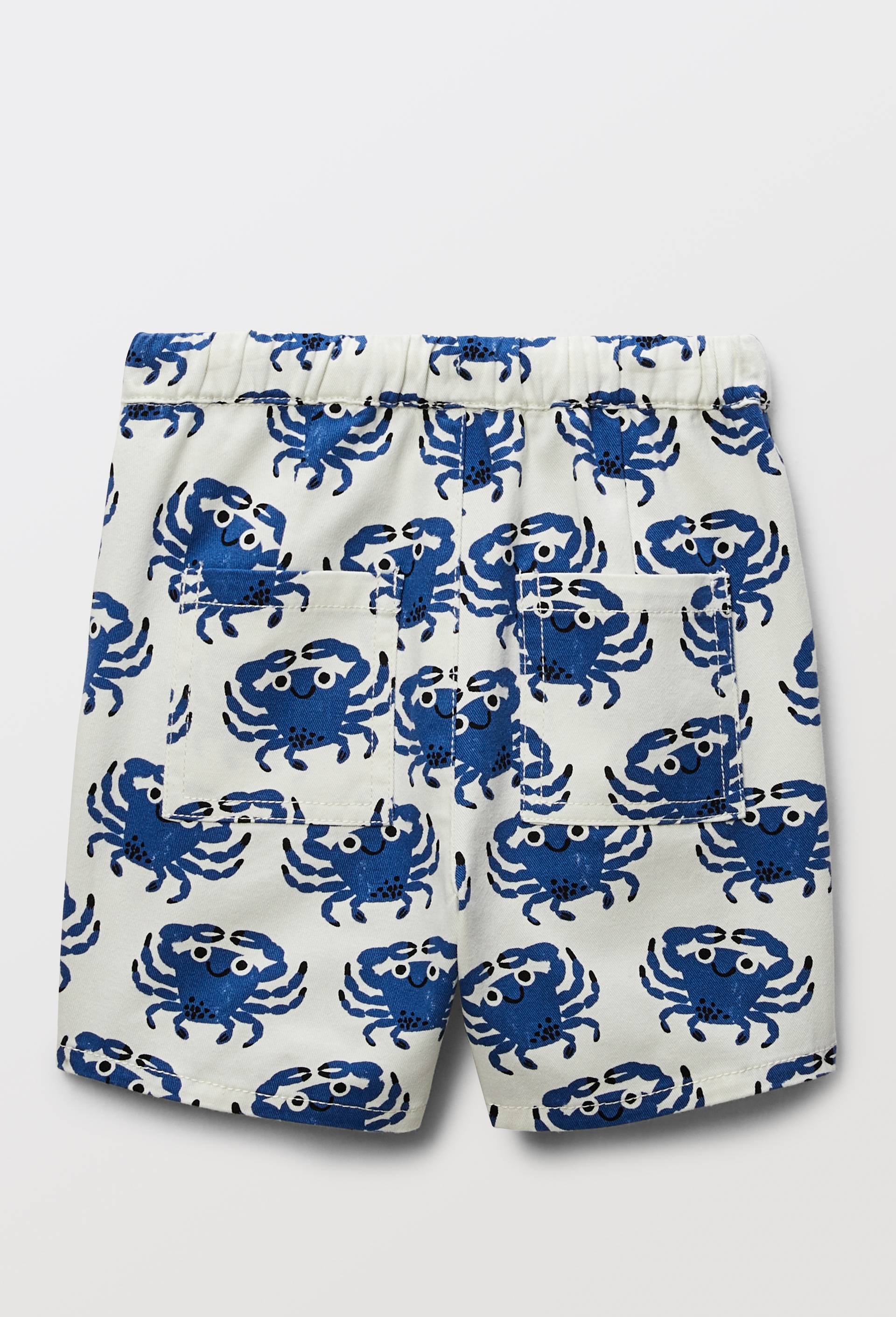 Short imprimé en coton, Ecru, large image number 1.0