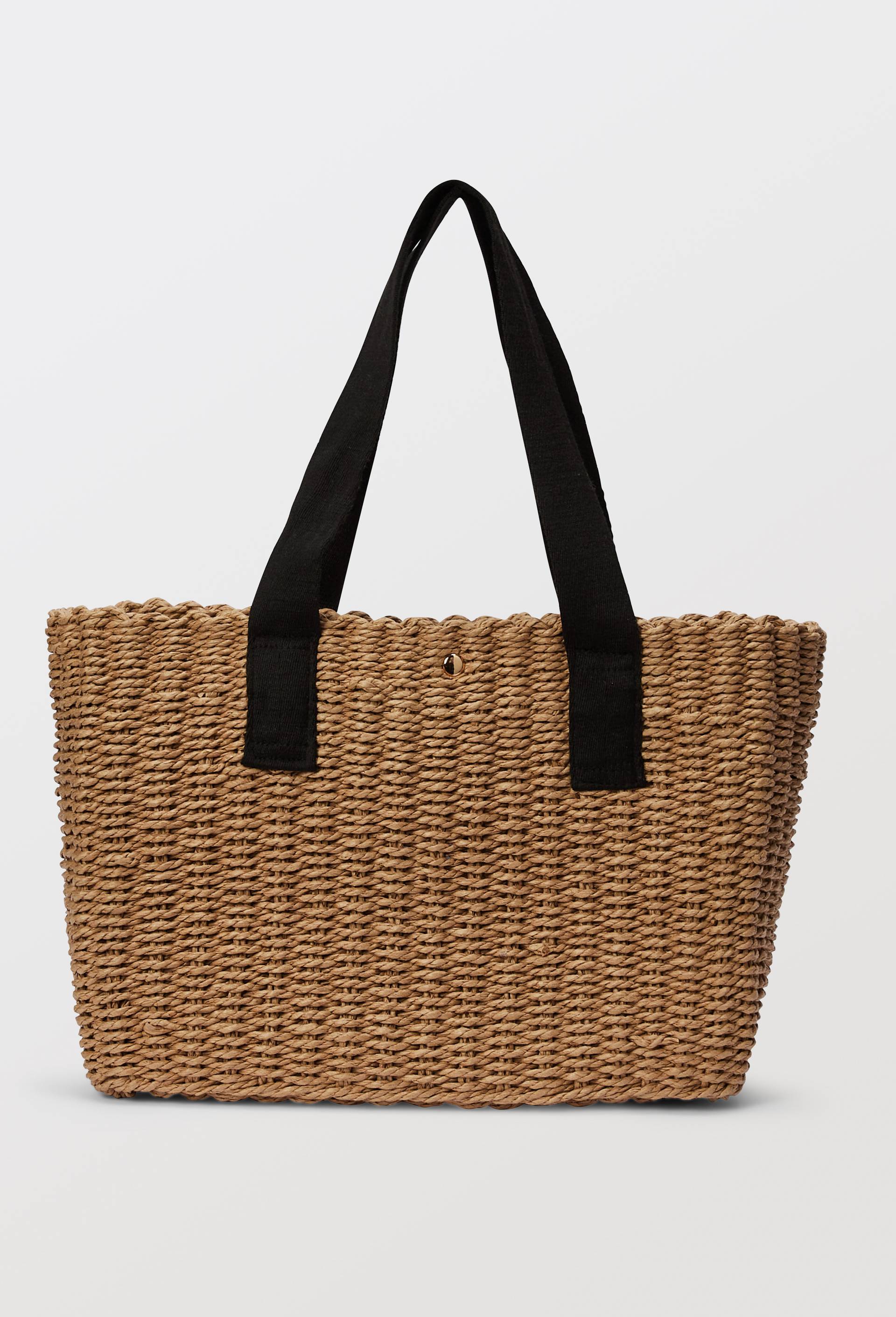 Panier en paille papier, Beige clair, large image number 1.0