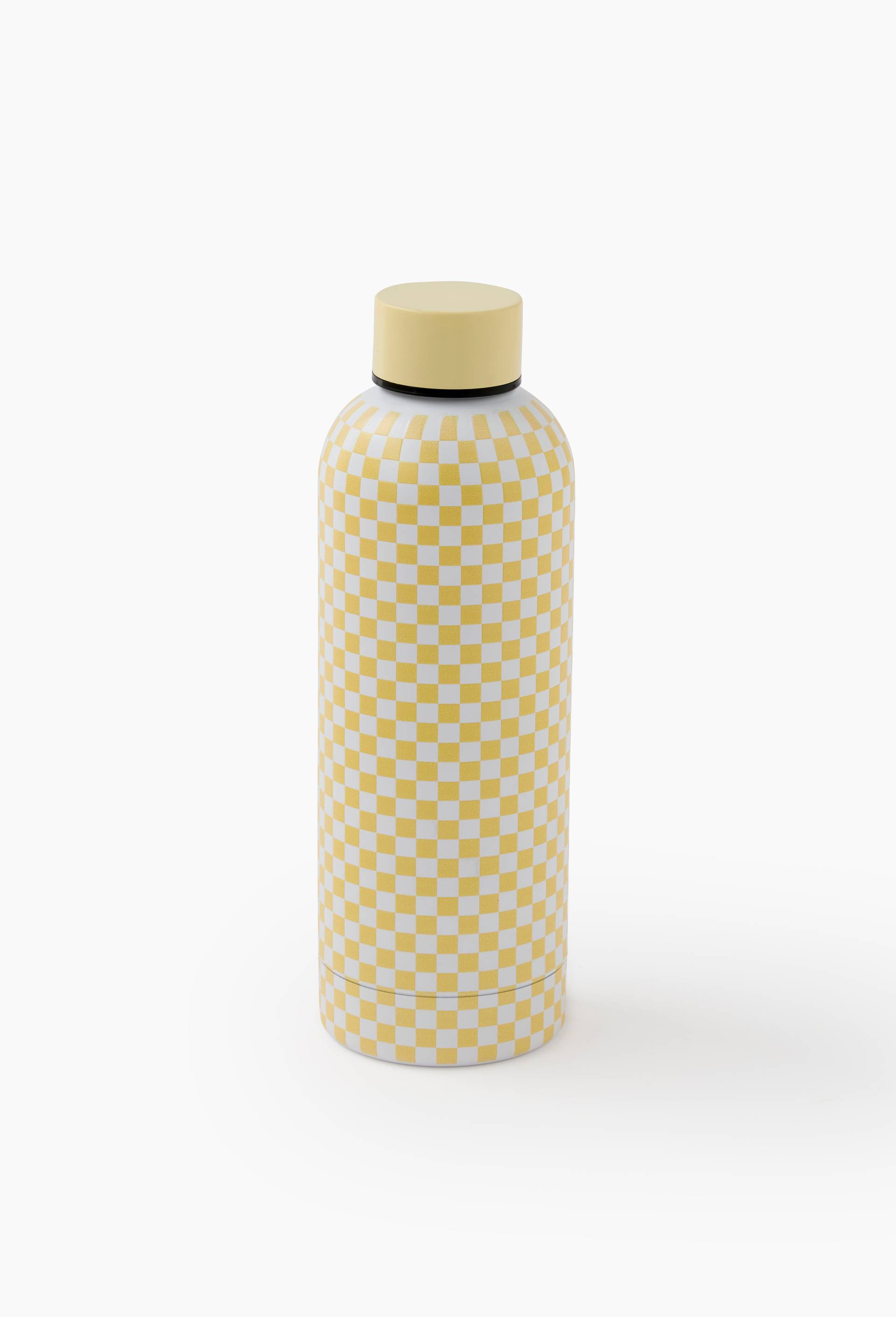 Bouteille isotherme finition imprim&eacute;e, 500ml, Jaune clair, large image number 0
