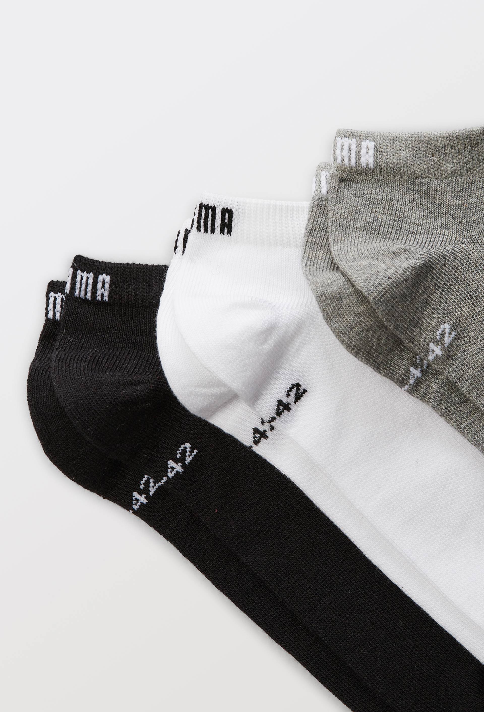 Lot de 3 mini-socquettes en coton PUMA, Gris, large image number 1