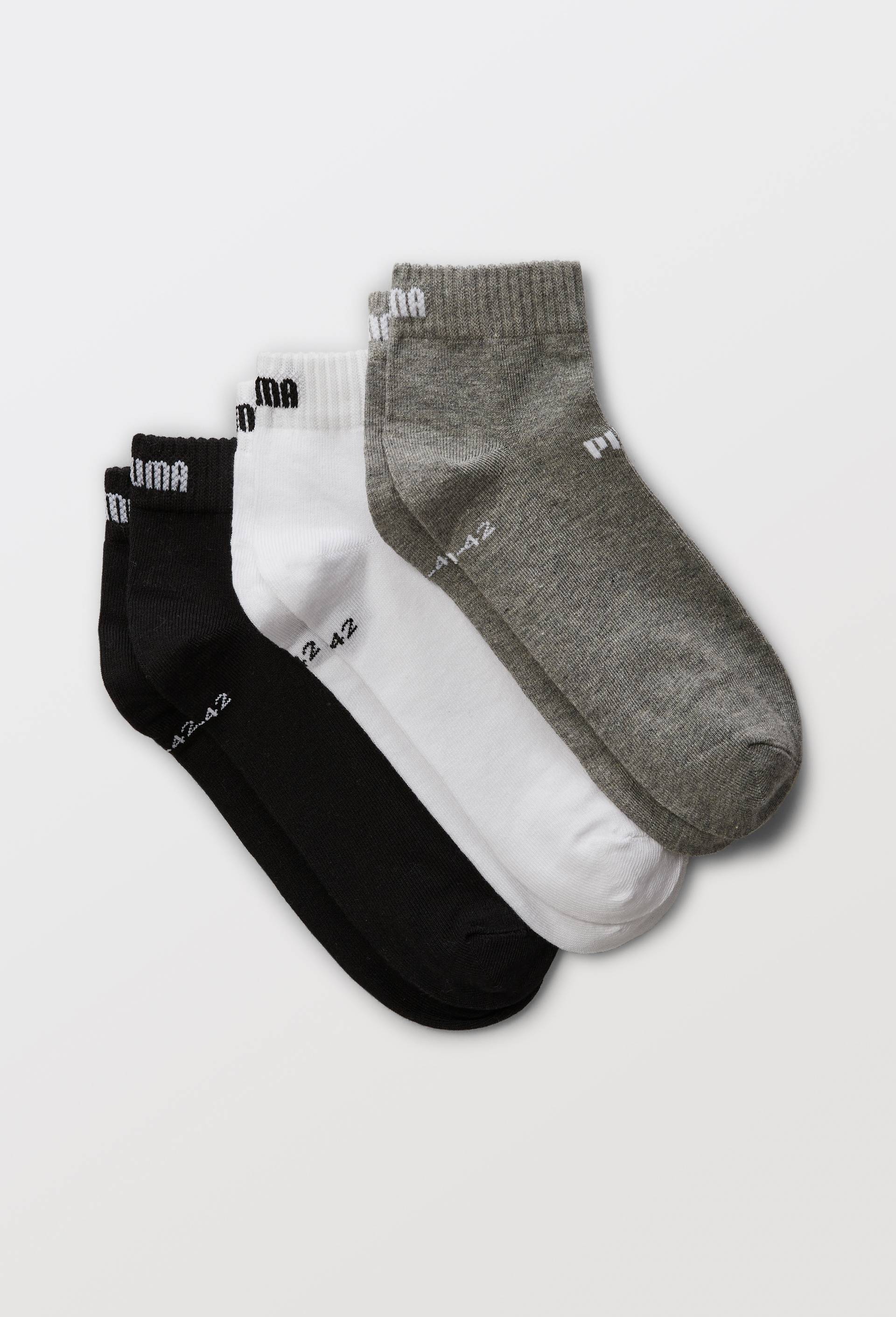 Lot de 3 socquettes en coton PUMA, Gris, large image number 0