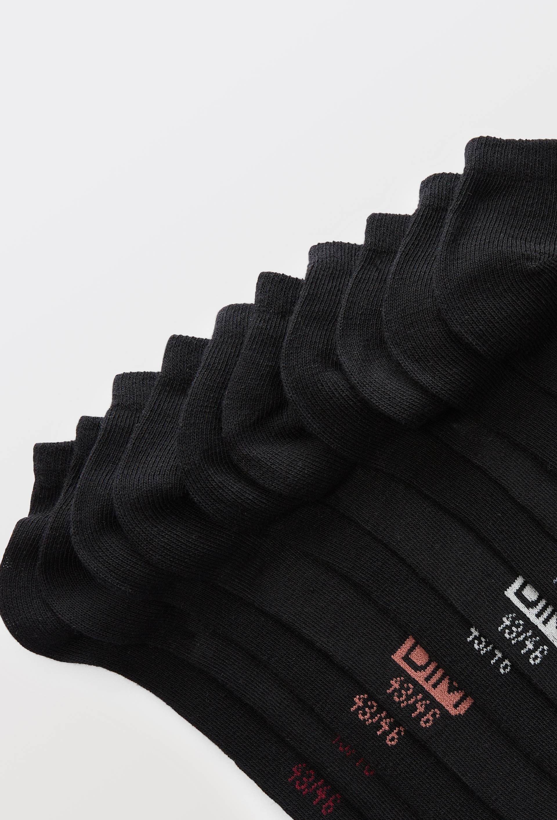 Lot de 5 mini-socquettes en polyester DIM, Noir, large image number 1.0