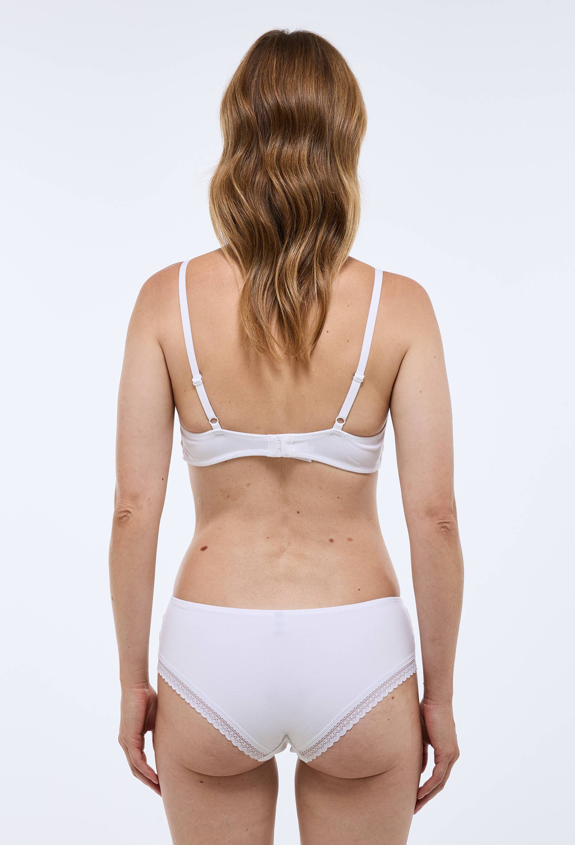 Soutien-gorge triangle foulard DIANE contenant du coton BIO GOTS, Blanc, large image number 2.0
