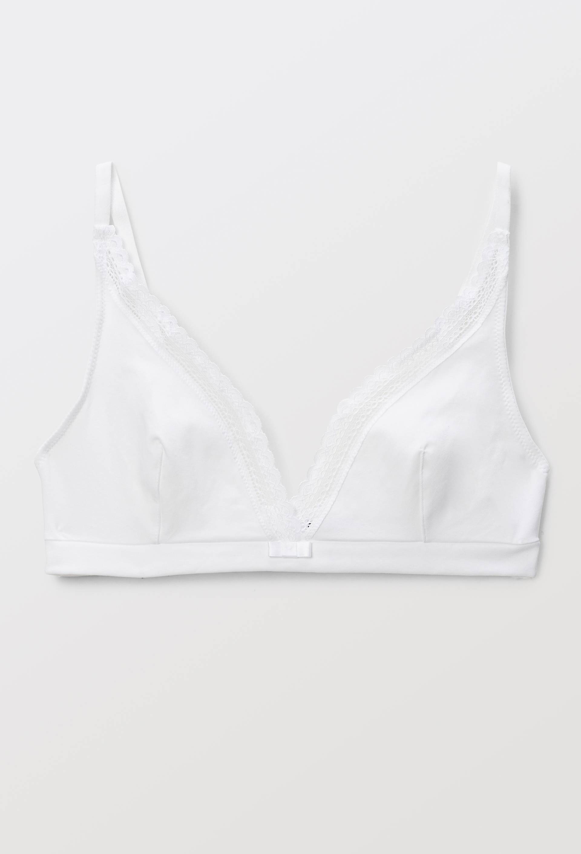 Soutien-gorge triangle foulard DIANE contenant du coton BIO GOTS, Blanc, large image number 3