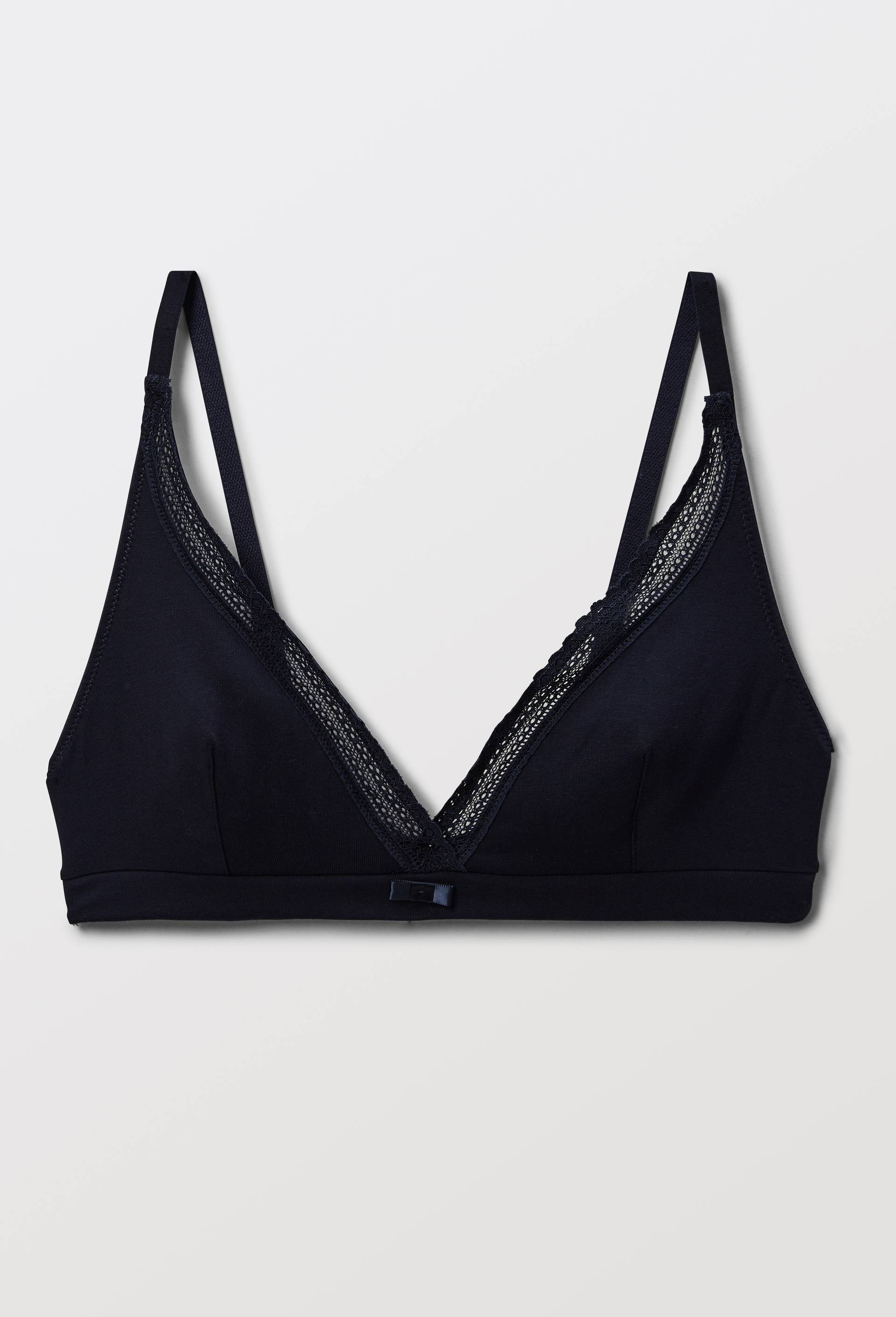 Soutien-gorge triangle foulard DIANE contenant du coton BIO GOTS, Bleu fonc&eacute;, large image number 2.0