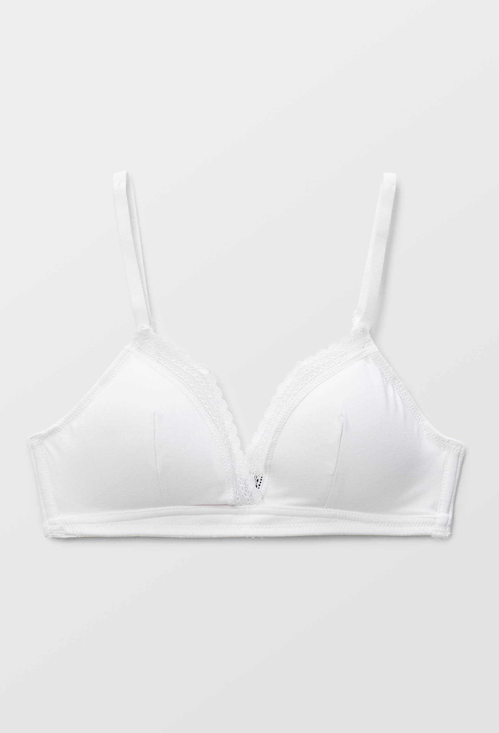 Soutien-gorge triangle padd&eacute; DIANE contenant du coton BIO GOTS, Blanc, large image number 3
