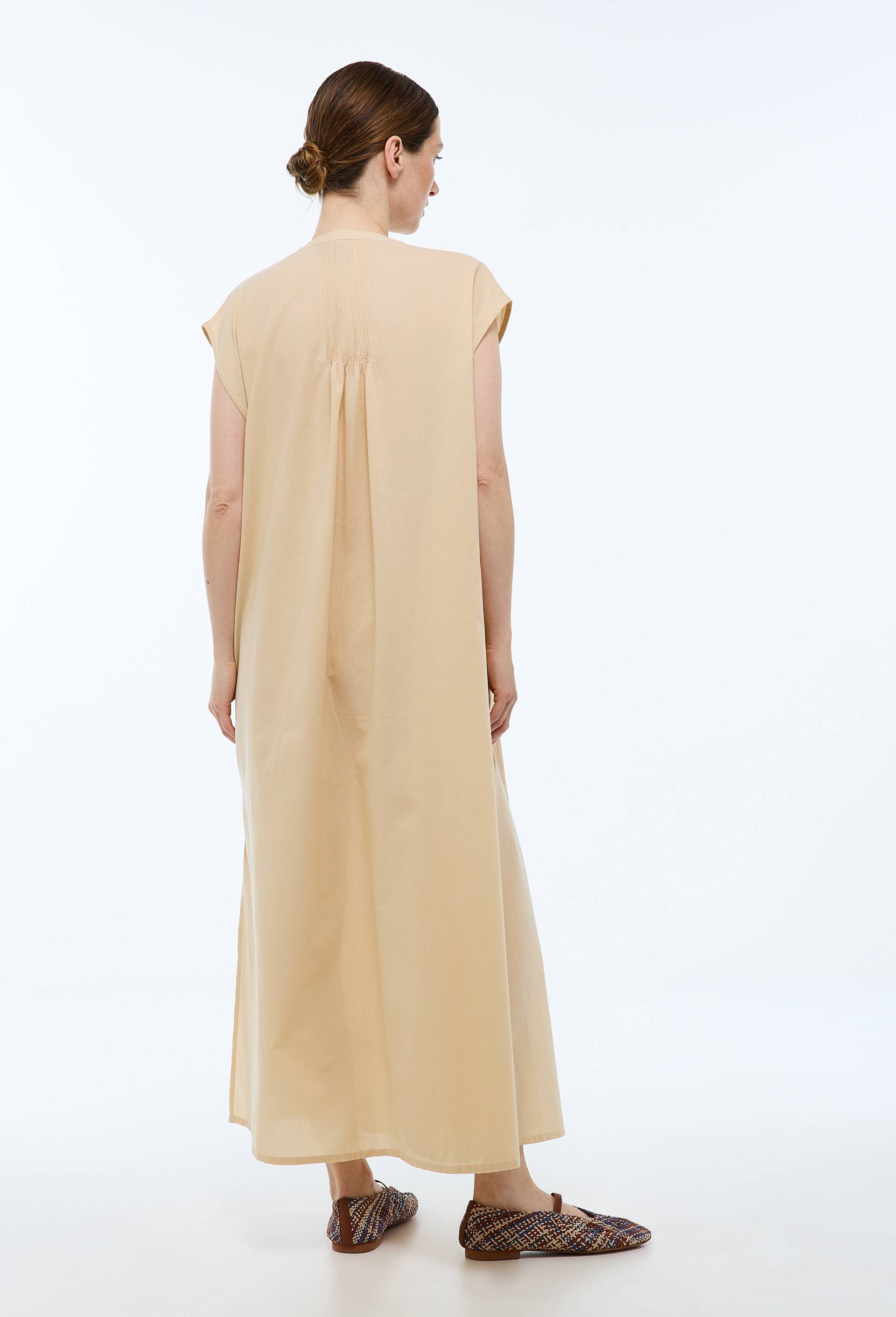 Robe longue sans manches en coton BIO GOTS, Jaune clair, large image number 3