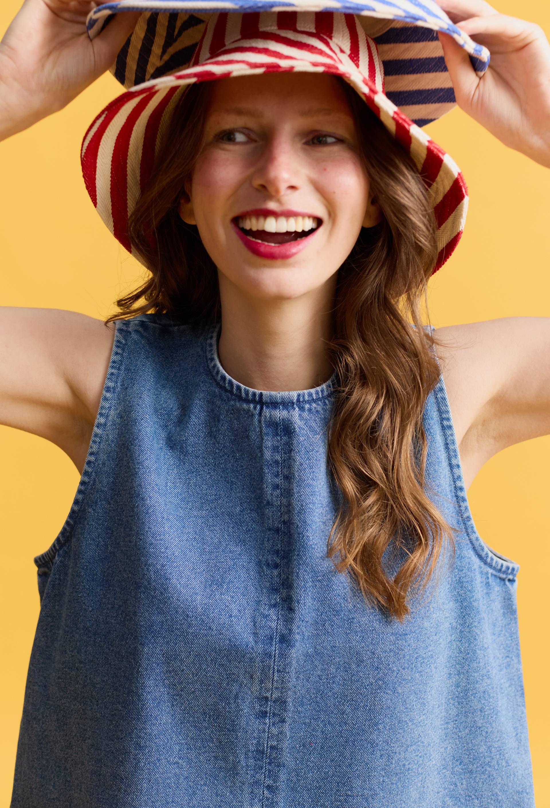 Top sans manches uni en coton BIO GOTS, Bleu fonc&eacute;, large image number 1