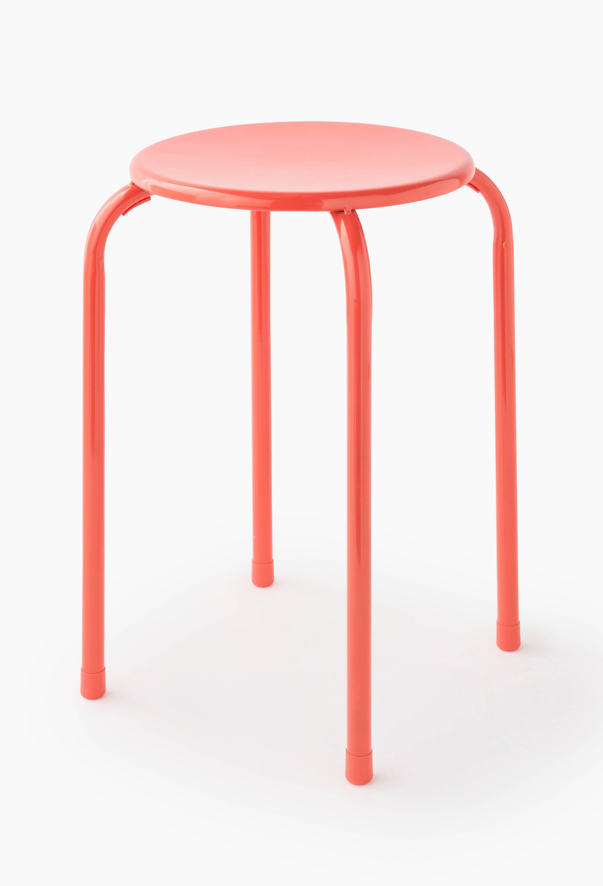 Tabouret empilable, 30xH45cm, en métal, Orange, swatch image