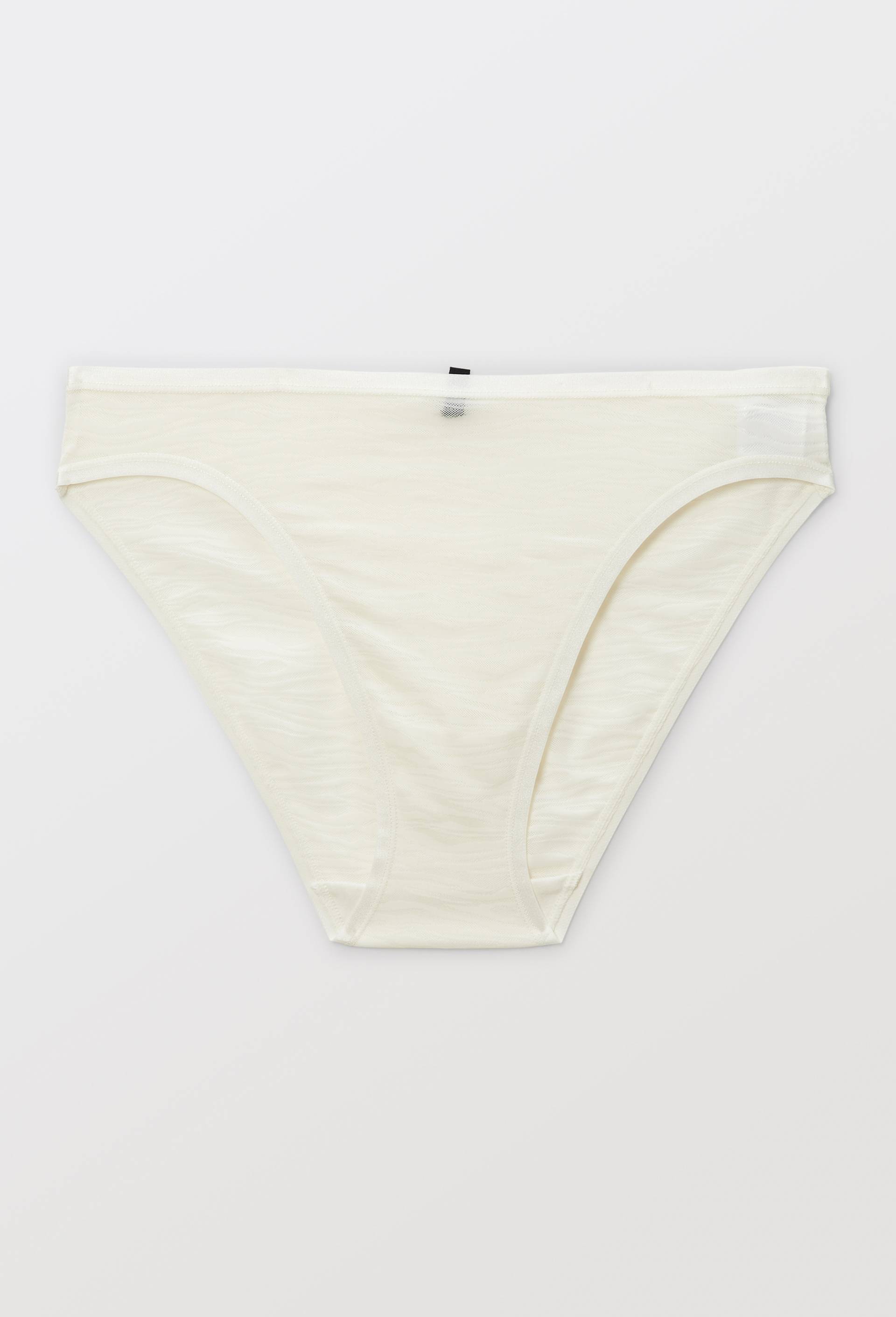 Culotte en microfibre jacquard, Ecru, large image number 2.0