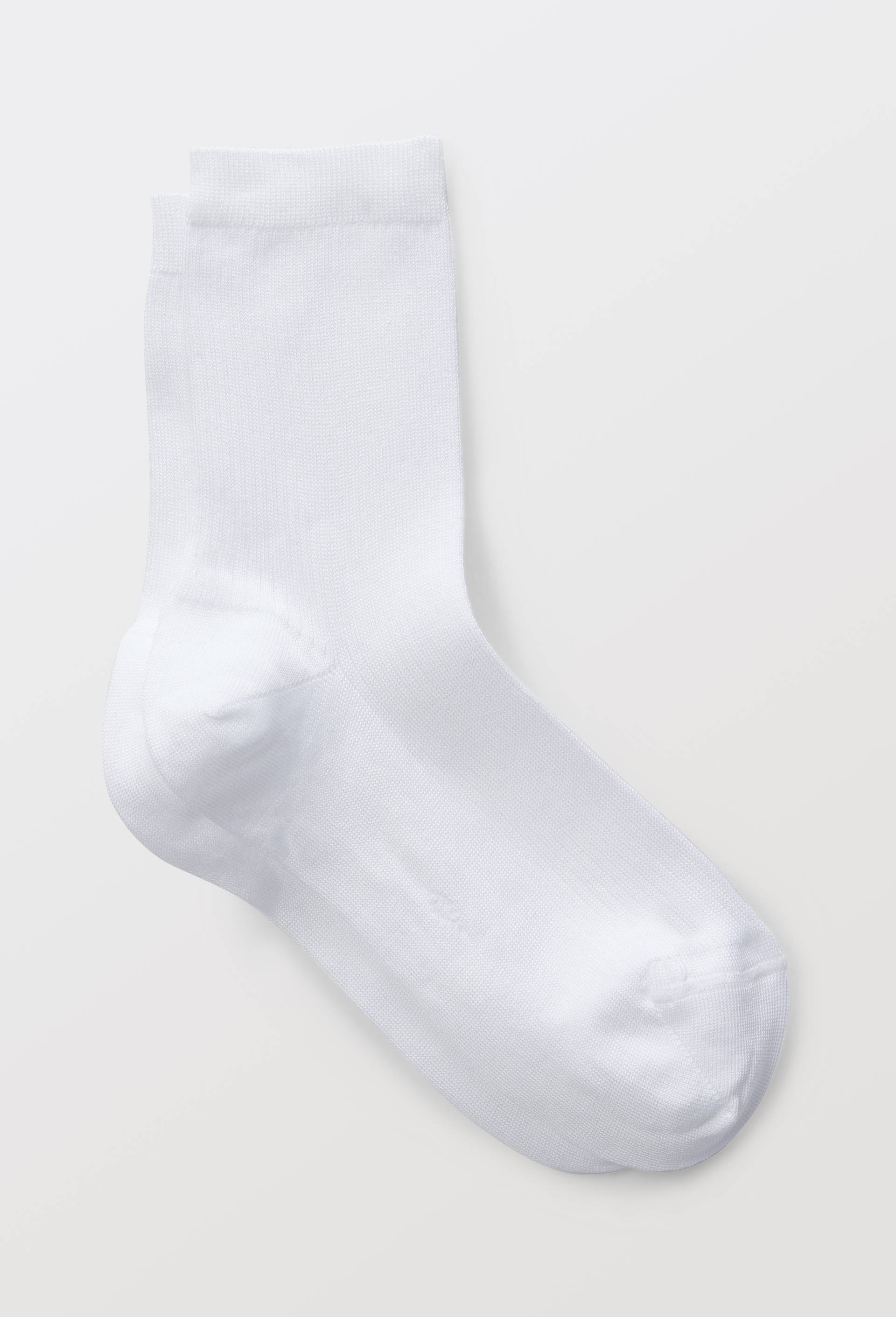 Paire de socquettes en fil d'Ecosse Le Bourget, Blanc, large image number 0