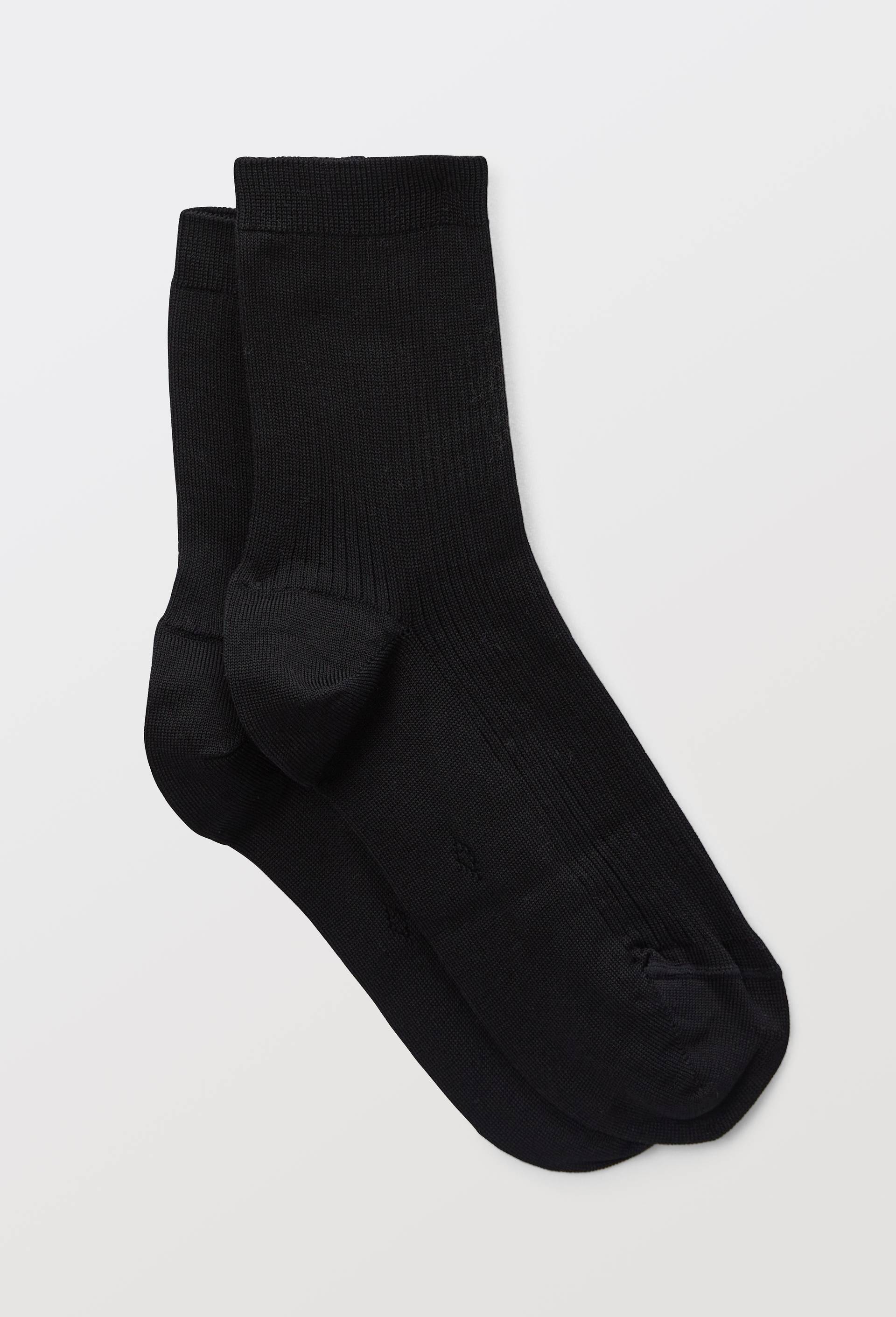 Paire de socquettes en fil d'Ecosse Le Bourget, Noir, swatch image