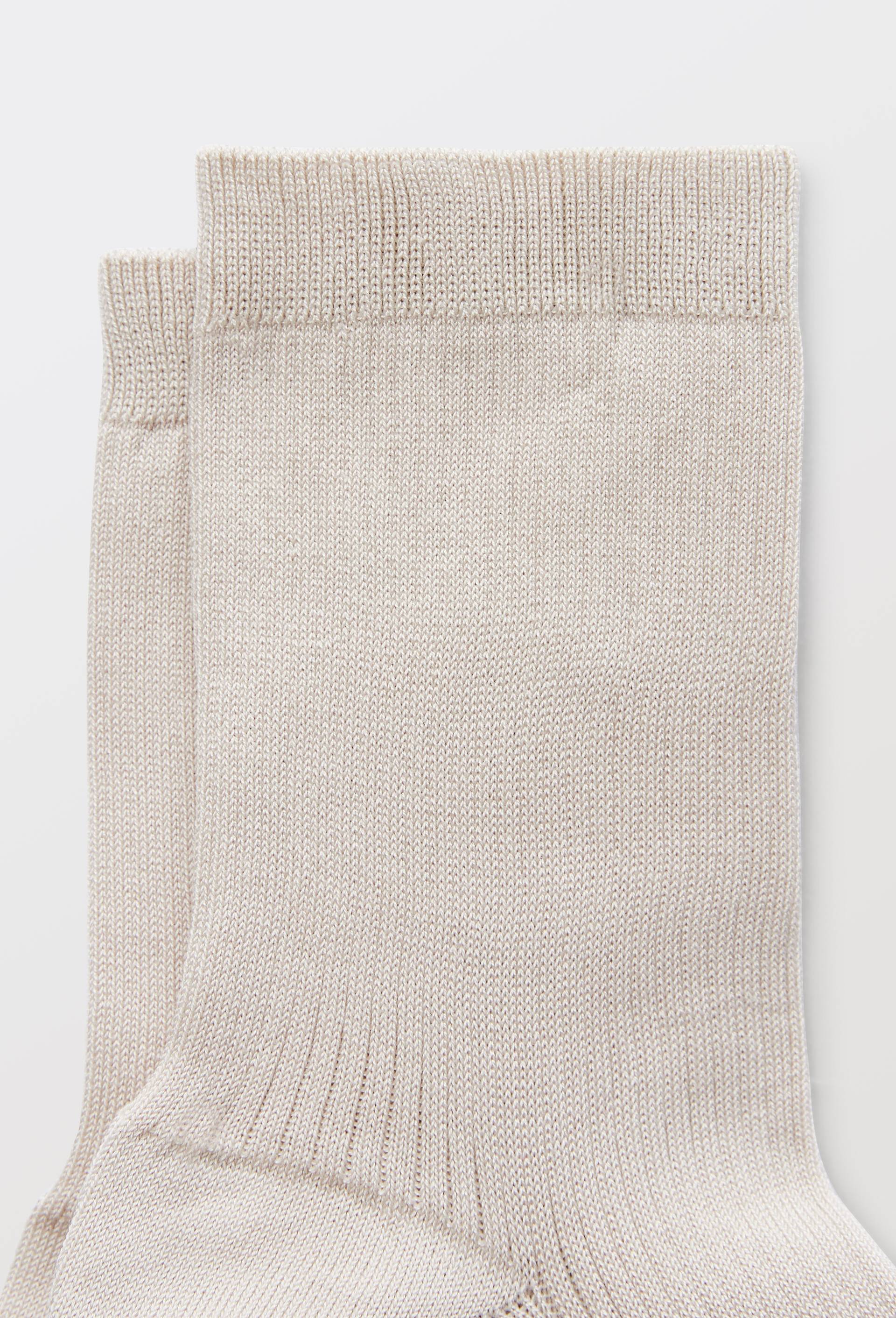 Paire de socquettes en fil d'Ecosse Le Bourget, Beige, large image number 1.0